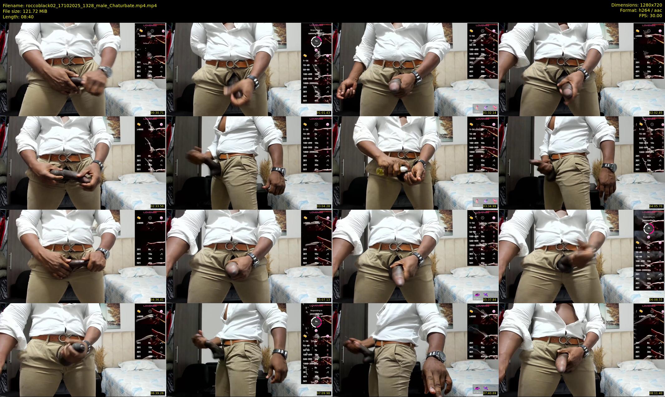 roccoblack02 — 9 minute Chaturbate male cam show recording, 720p, Oct 17, 2025