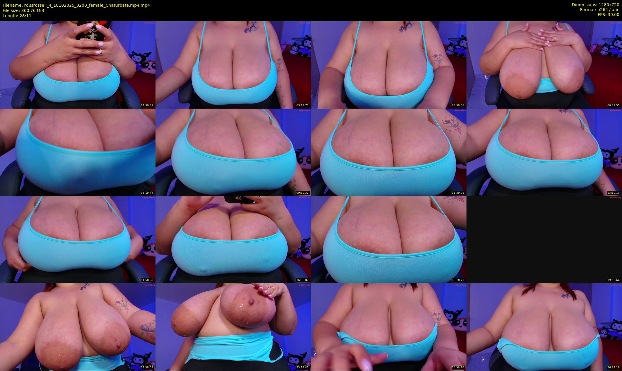 rousrossell_4 — 29 minute Chaturbate female cam show recording, 720p, Oct 18, 2025