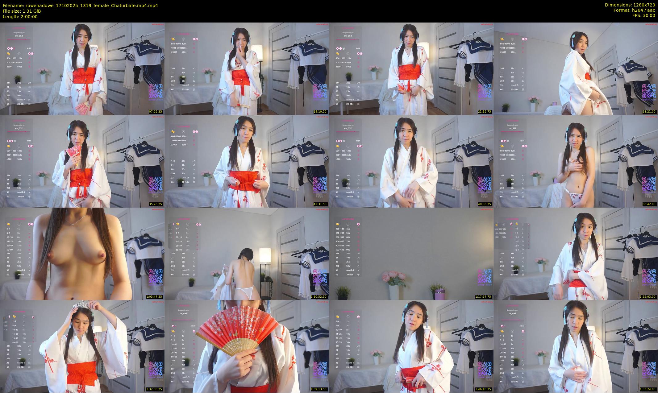rowenadowe — 120 minute Chaturbate female cam show recording, 720p, Oct 17, 2025