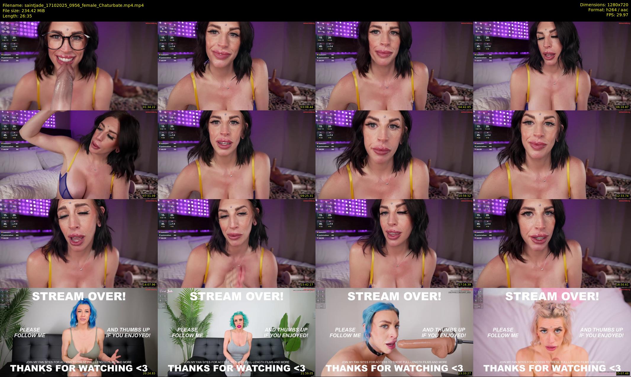 saintjade — 27 minute Chaturbate female cam show recording, 720p, Oct 17, 2025
