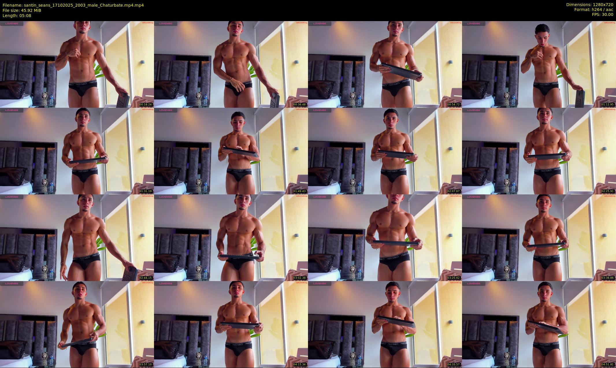 santin_seans — 6 minute Chaturbate male cam show recording, 720p, Oct 17, 2025