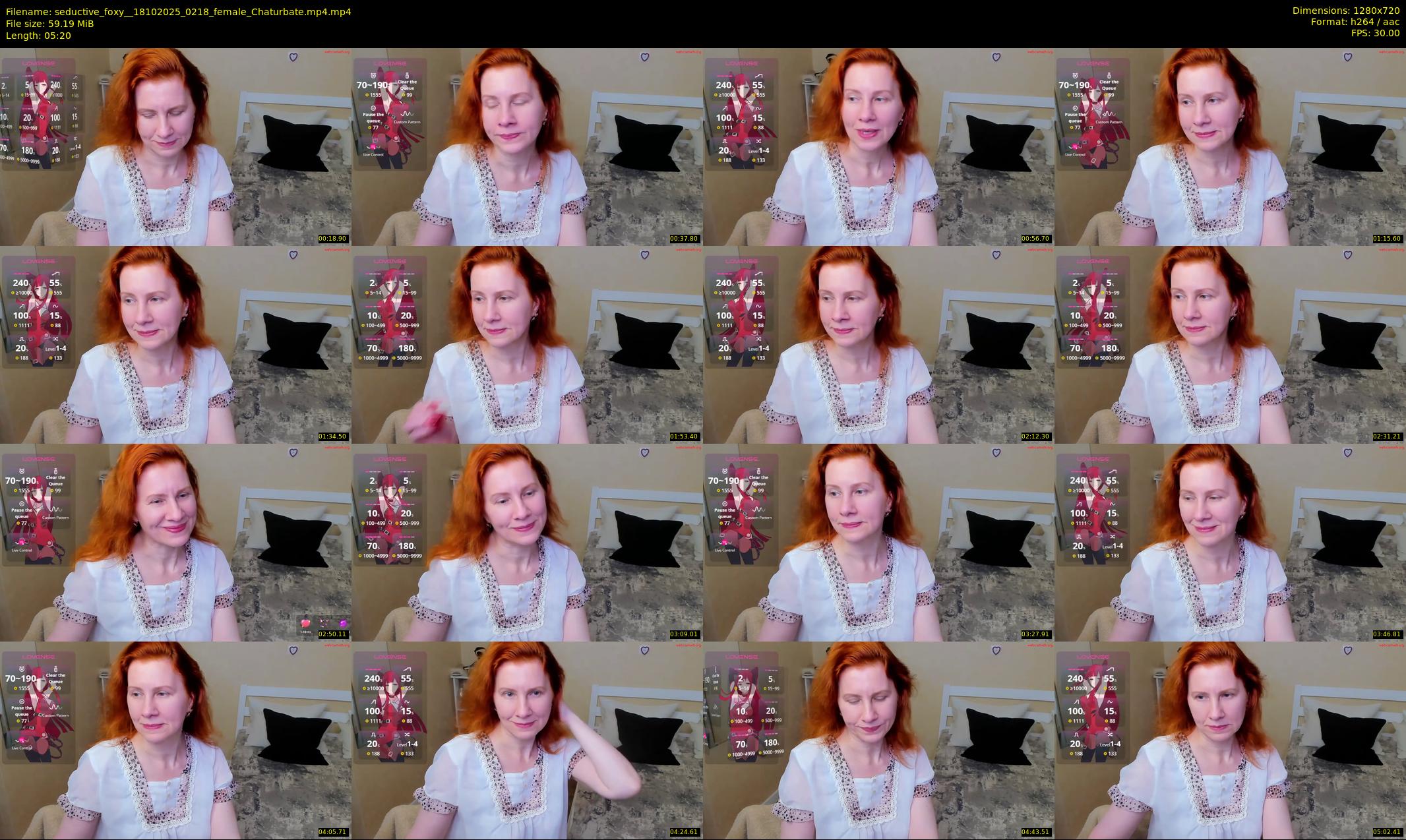seductive_foxy_ — 6 minute Chaturbate female cam show recording, 720p, Oct 18, 2025