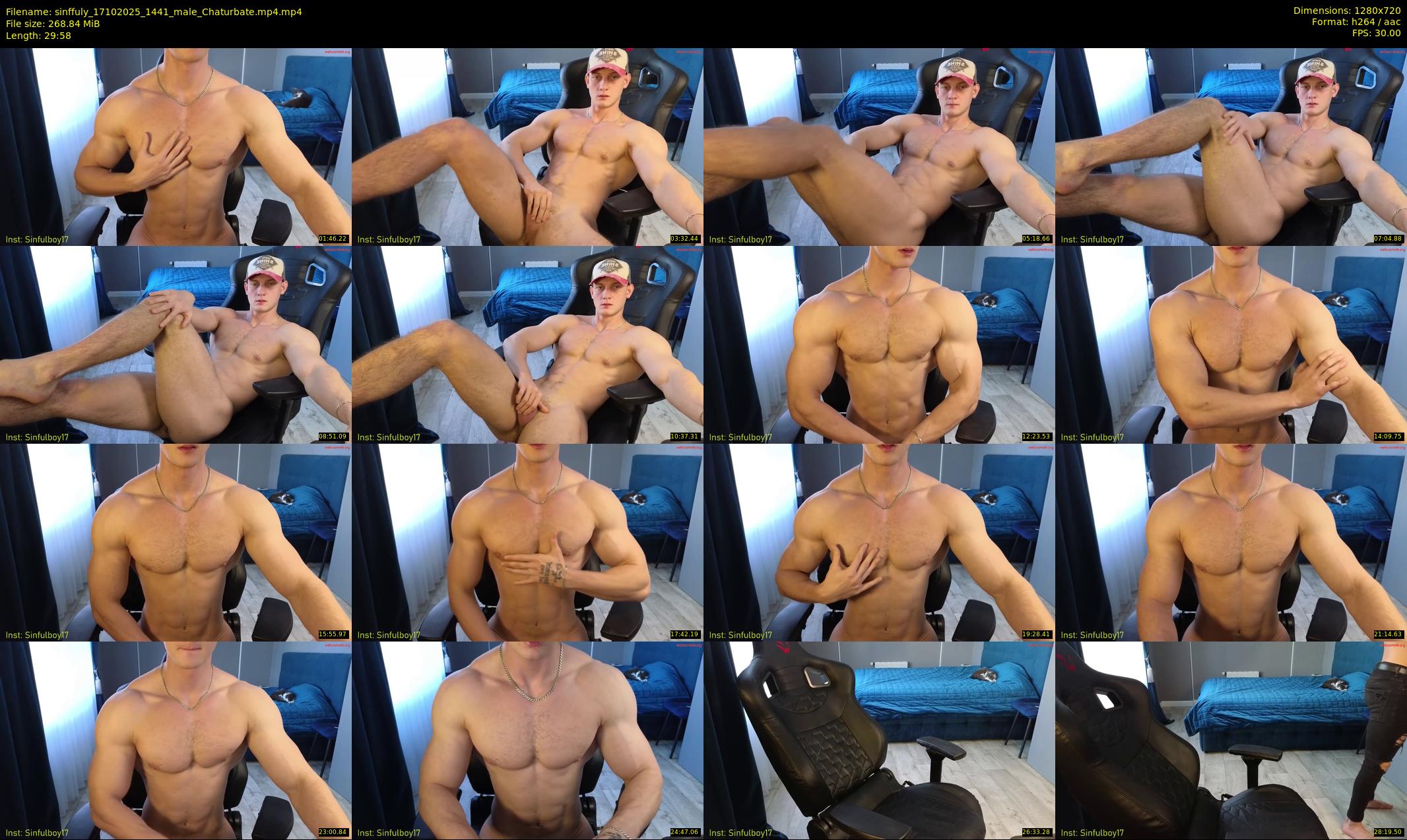 sinffuly — 30 minute Chaturbate male cam show recording, 720p, Oct 17, 2025