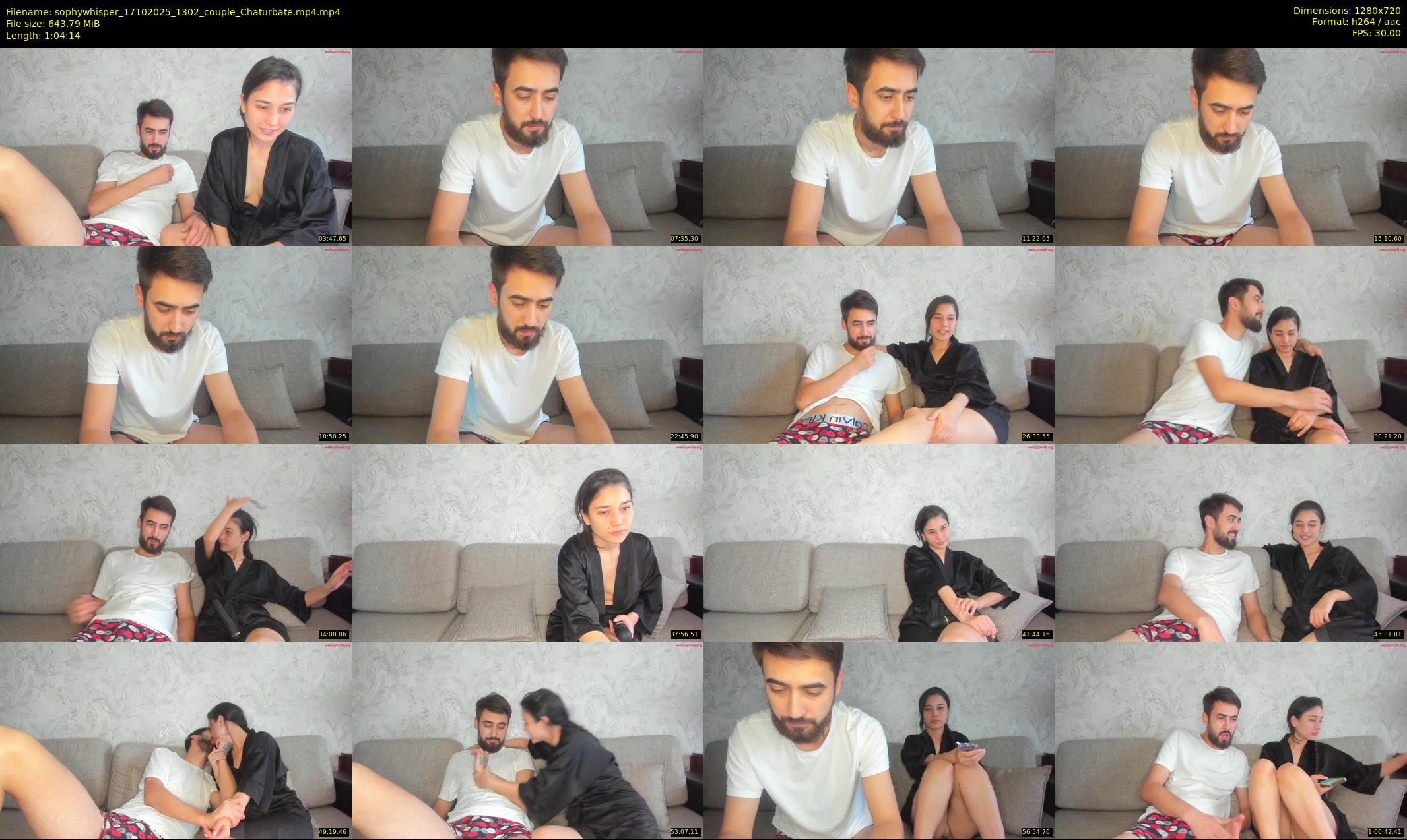 sophywhisper — 65 minute Chaturbate couple cam show recording, 720p, Oct 17, 2025