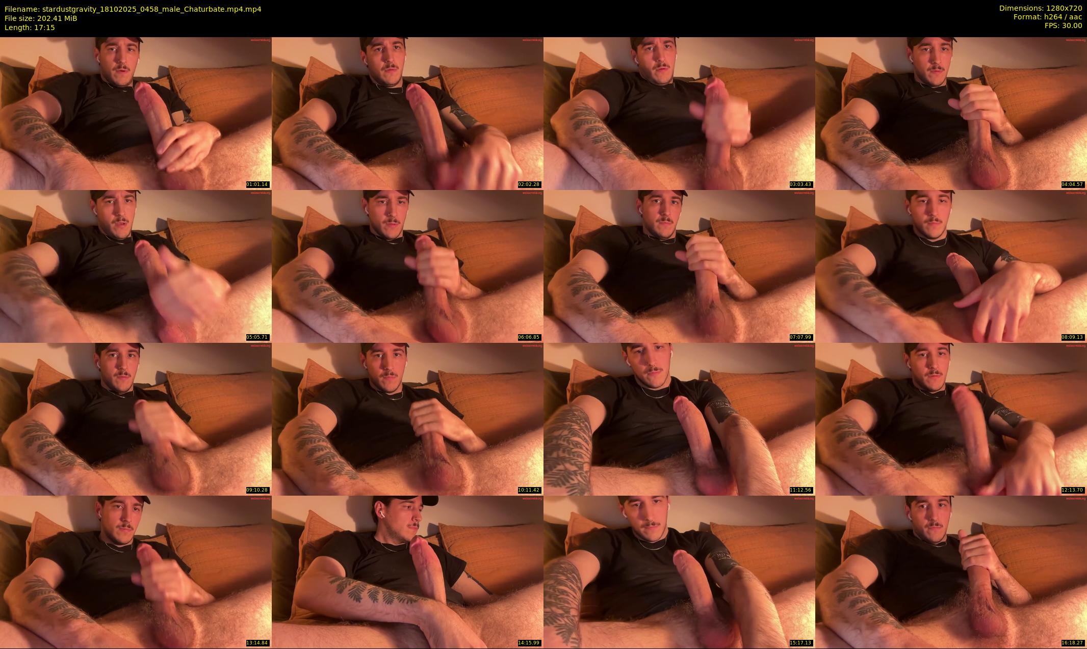 stardustgravity — 18 minute Chaturbate male cam show recording, 720p, Oct 18, 2025