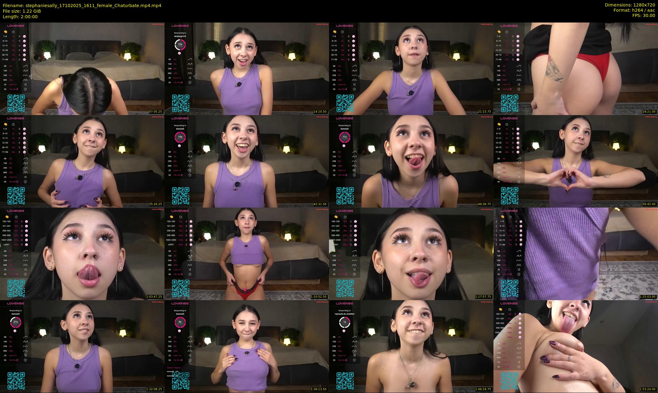 stephaniesally — 120 minute Chaturbate female cam show recording, 720p, Oct 17, 2025