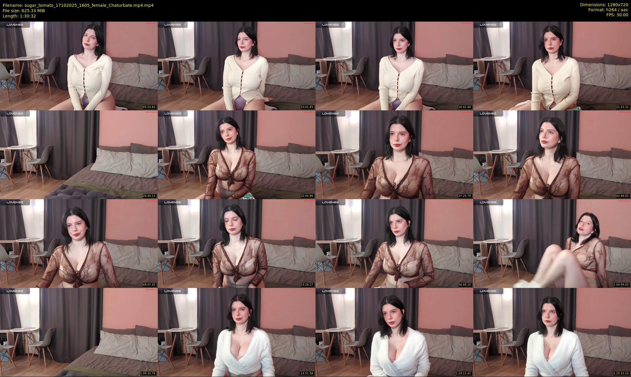 sugar_tomato — 91 minute Chaturbate female cam show recording, 720p, Oct 17, 2025