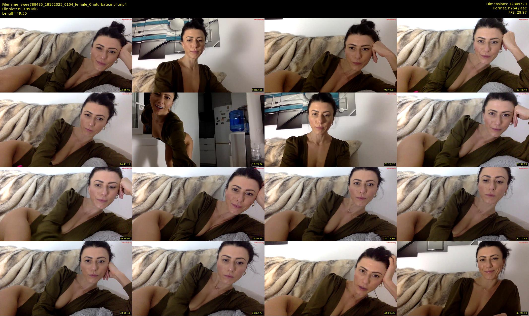 swee788485 — 50 minute Chaturbate female cam show recording, 720p, Oct 18, 2025