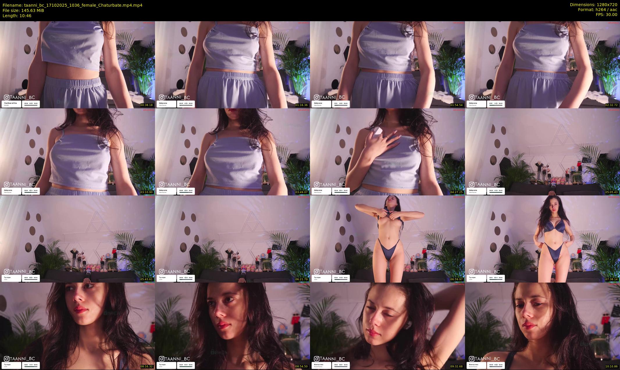 taanni_bc — 11 minute Chaturbate female cam show recording, 720p, Oct 17, 2025