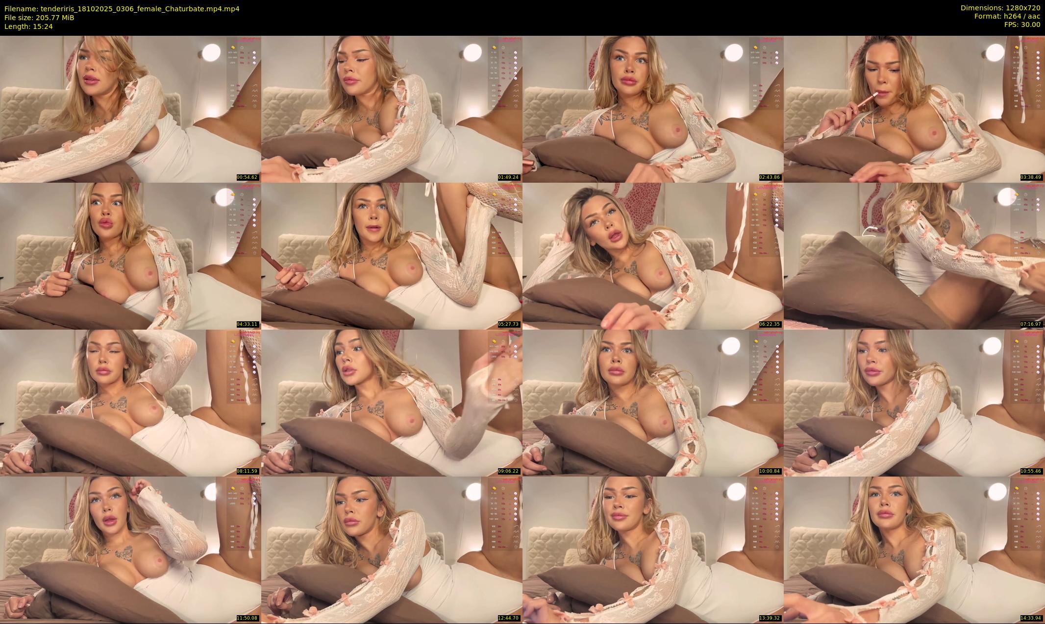 tenderiris — 16 minute Chaturbate female cam show recording, 720p, Oct 18, 2025