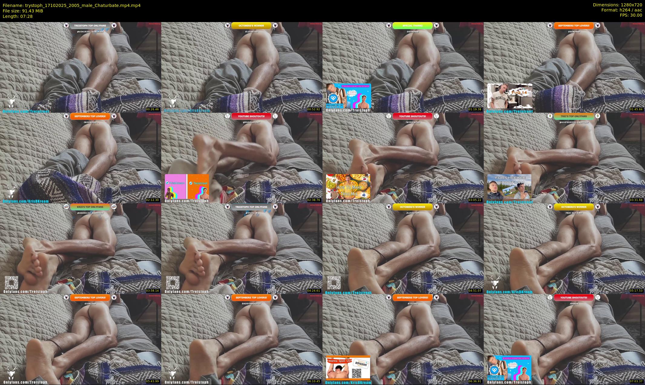 trystoph — 8 minute Chaturbate male cam show recording, 720p, Oct 17, 2025