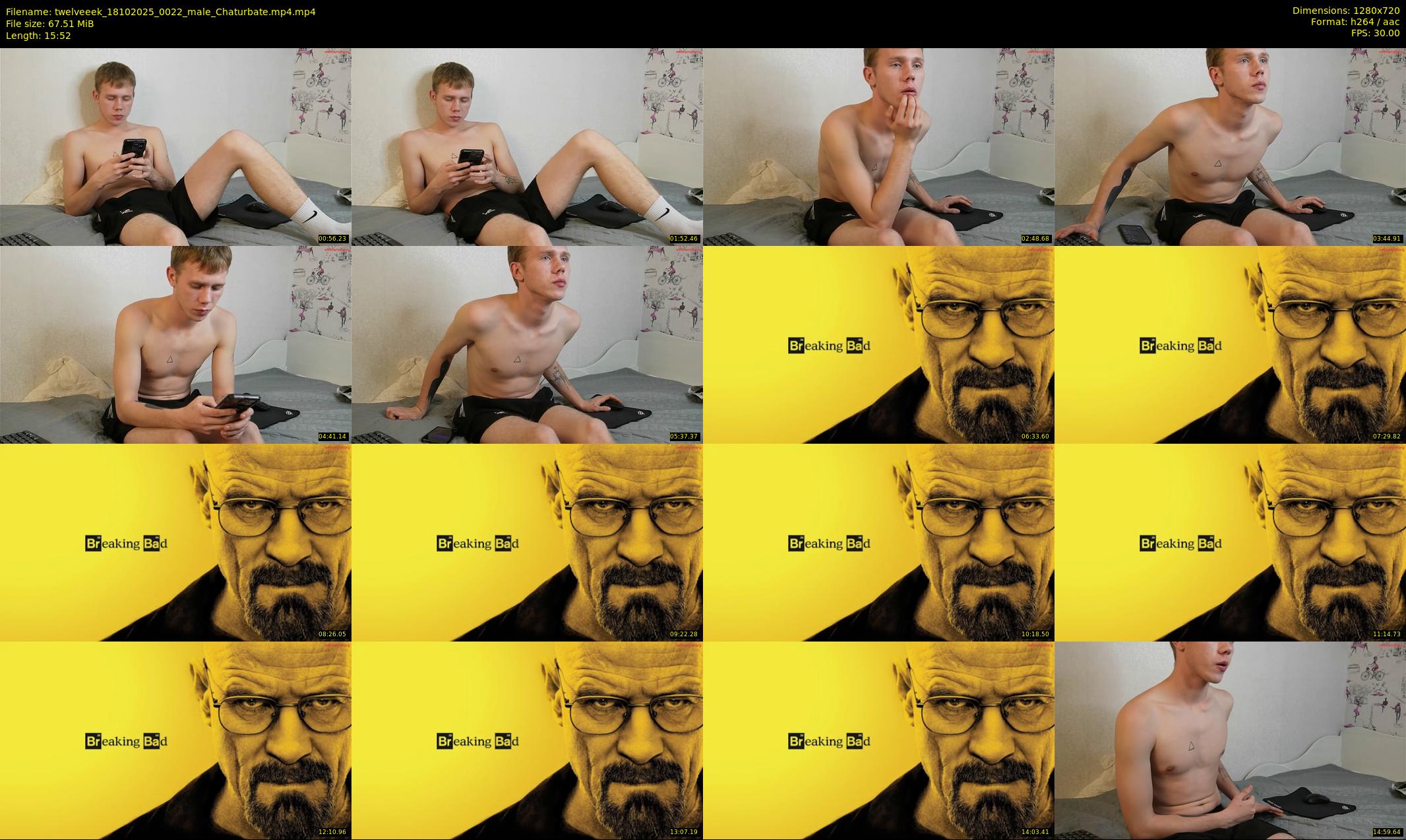twelveeek — 16 minute Chaturbate male cam show recording, 720p, Oct 18, 2025