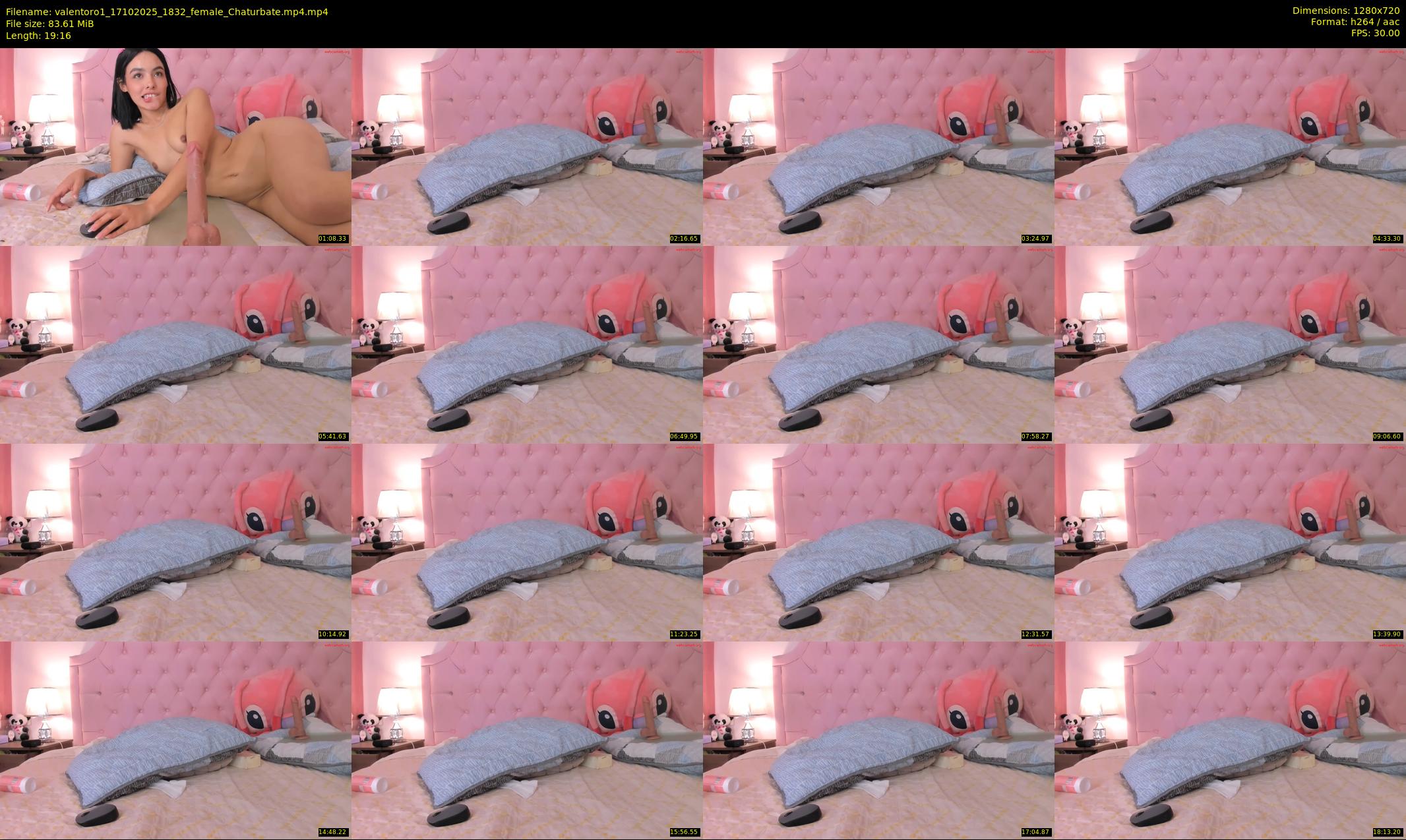 valentoro1 — 20 minute Chaturbate female cam show recording, 720p, Oct 17, 2025