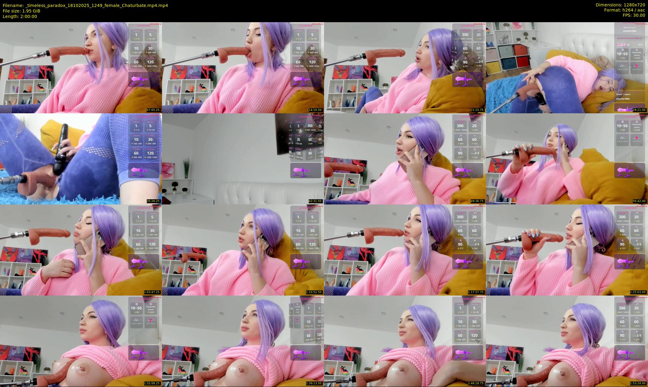 _timeless_paradox — 120 minute Chaturbate female cam show recording, 720p, Oct 18, 2025