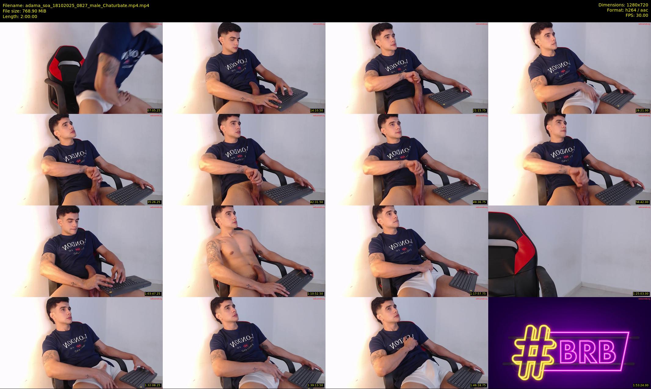 adama_soa — 120 minute Chaturbate male cam show recording, 720p, Oct 18, 2025