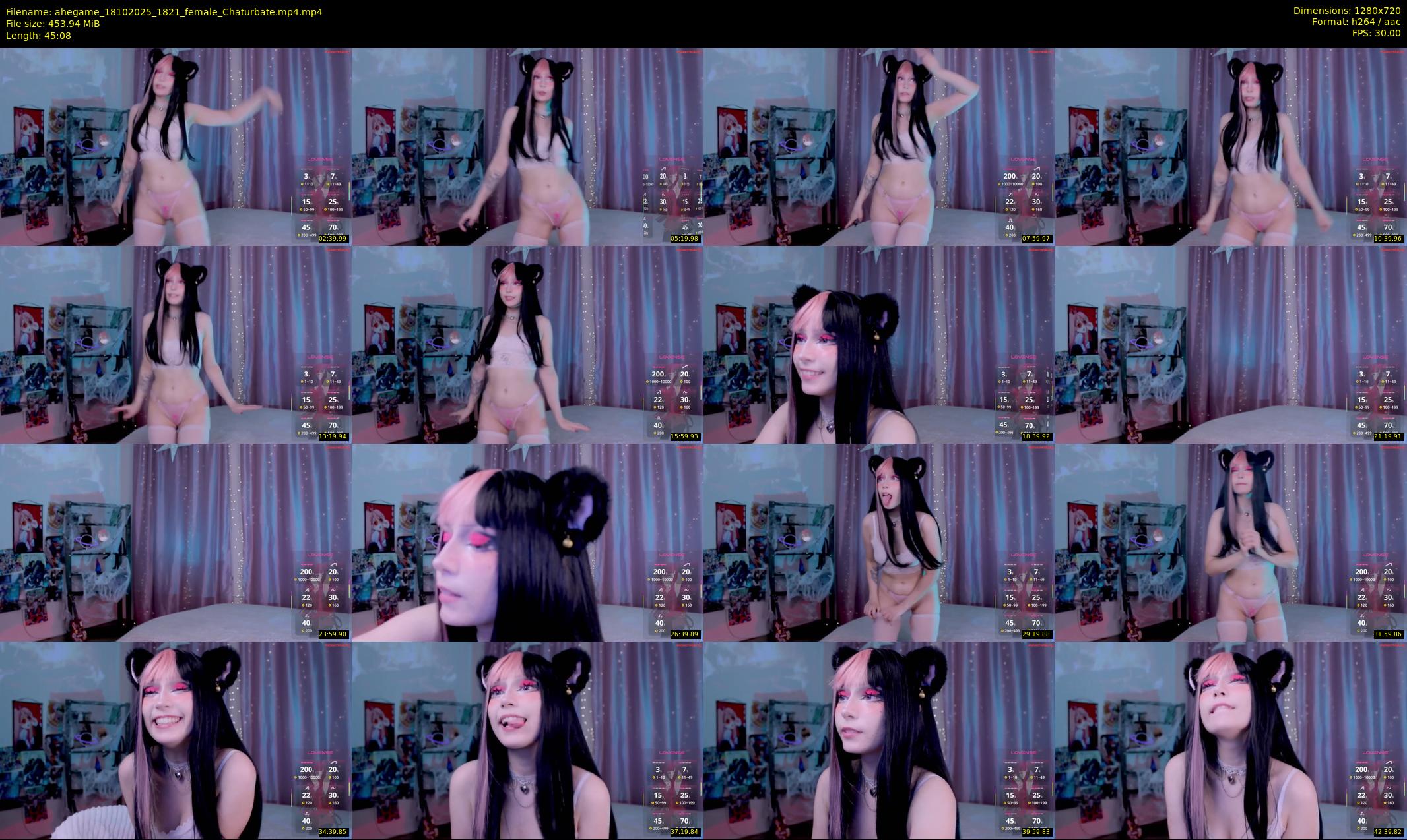 ahegame — 46 minute Chaturbate female cam show recording, 720p, Oct 18, 2025