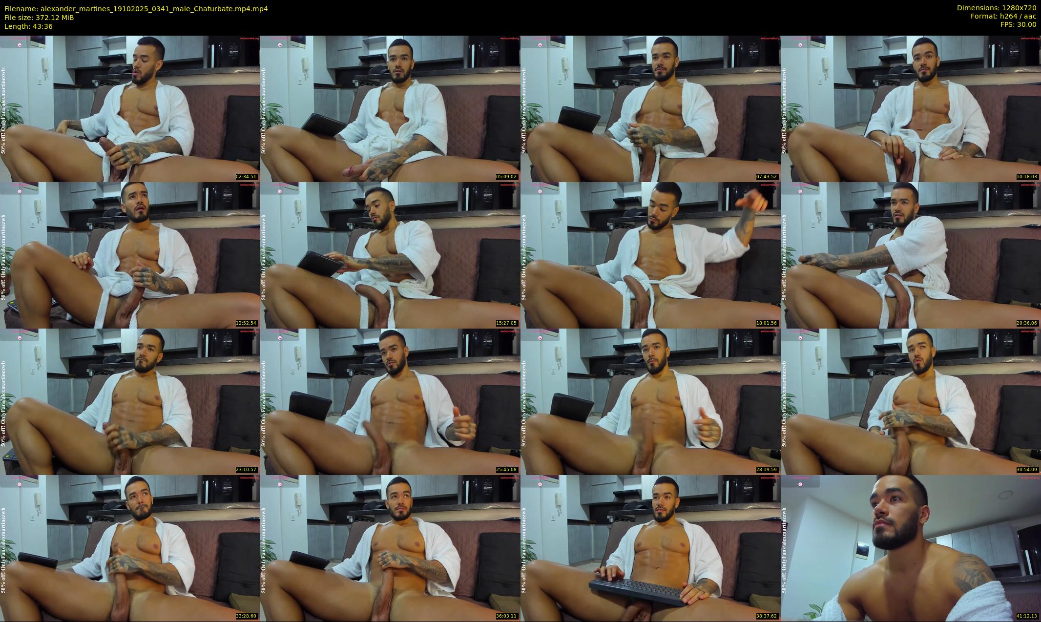 alexander_martines — 44 minute Chaturbate male cam show recording, 720p, Oct 19, 2025