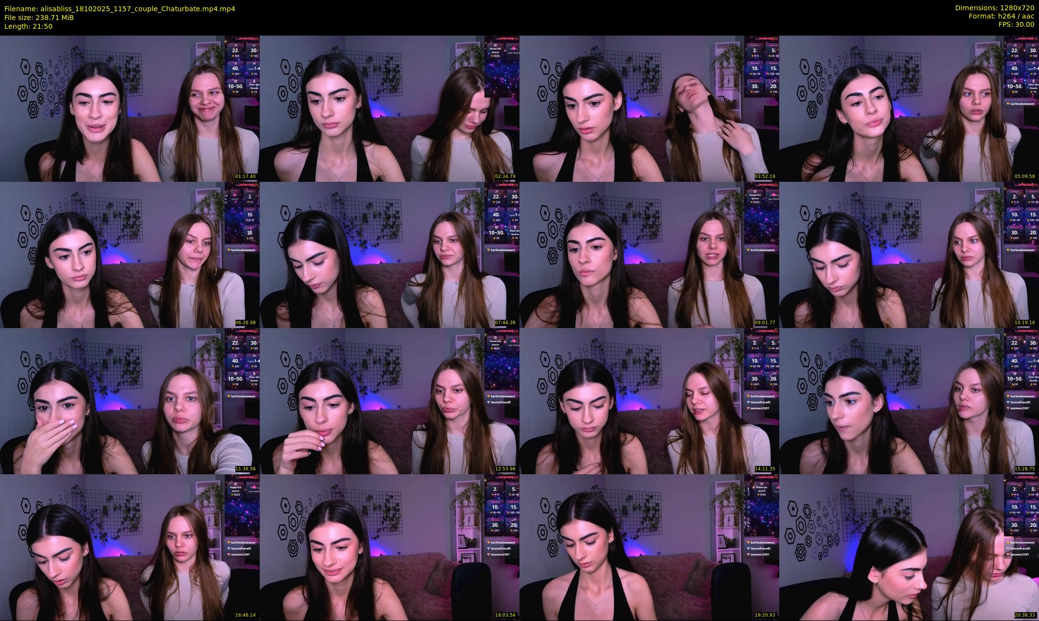 alisabliss — 22 minute Chaturbate female cam show recording, 720p, Oct 18, 2025