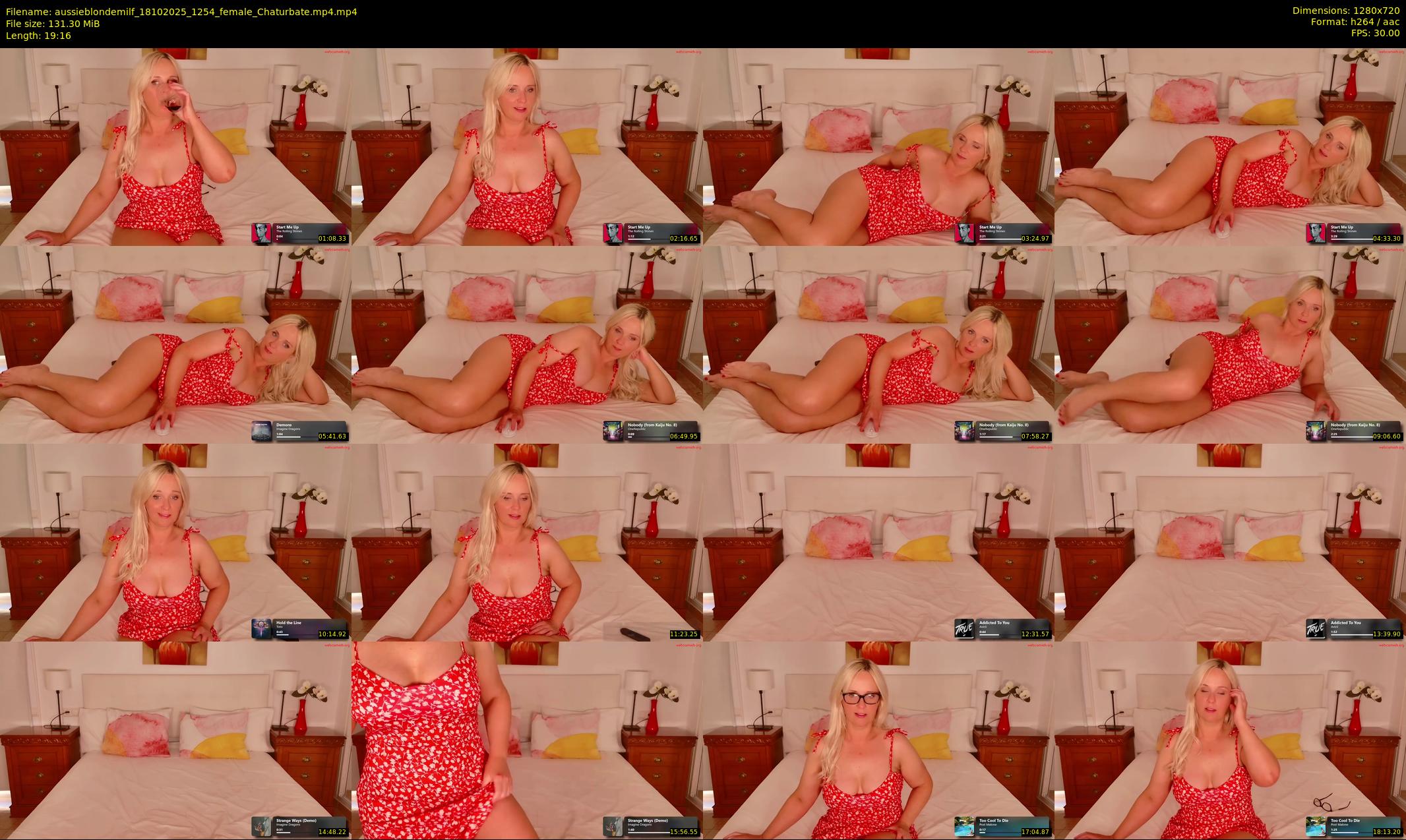 aussieblondemilf — 20 minute Chaturbate female cam show recording, 720p, Oct 18, 2025