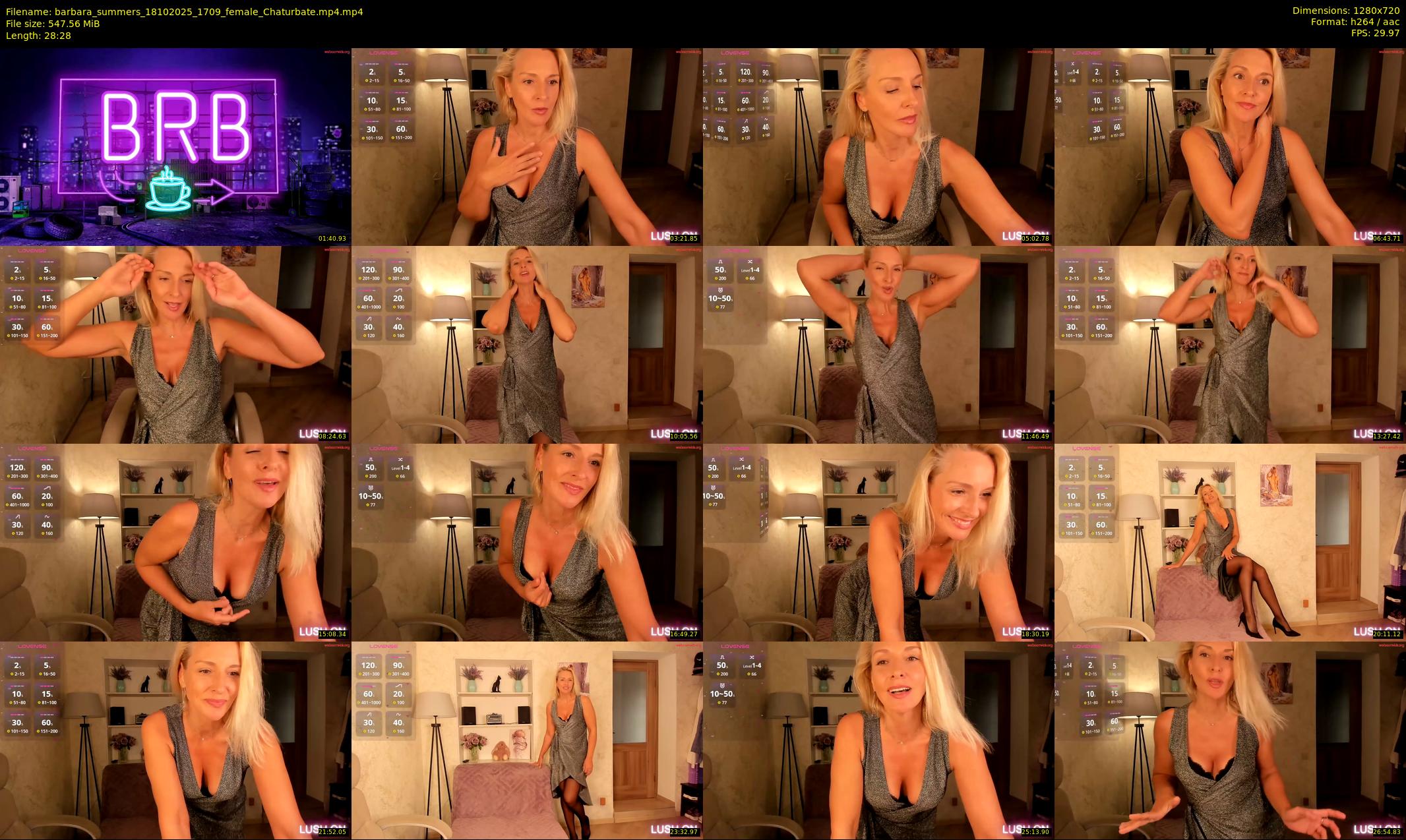barbara_summers — 29 minute Chaturbate female cam show recording, 720p, Oct 18, 2025