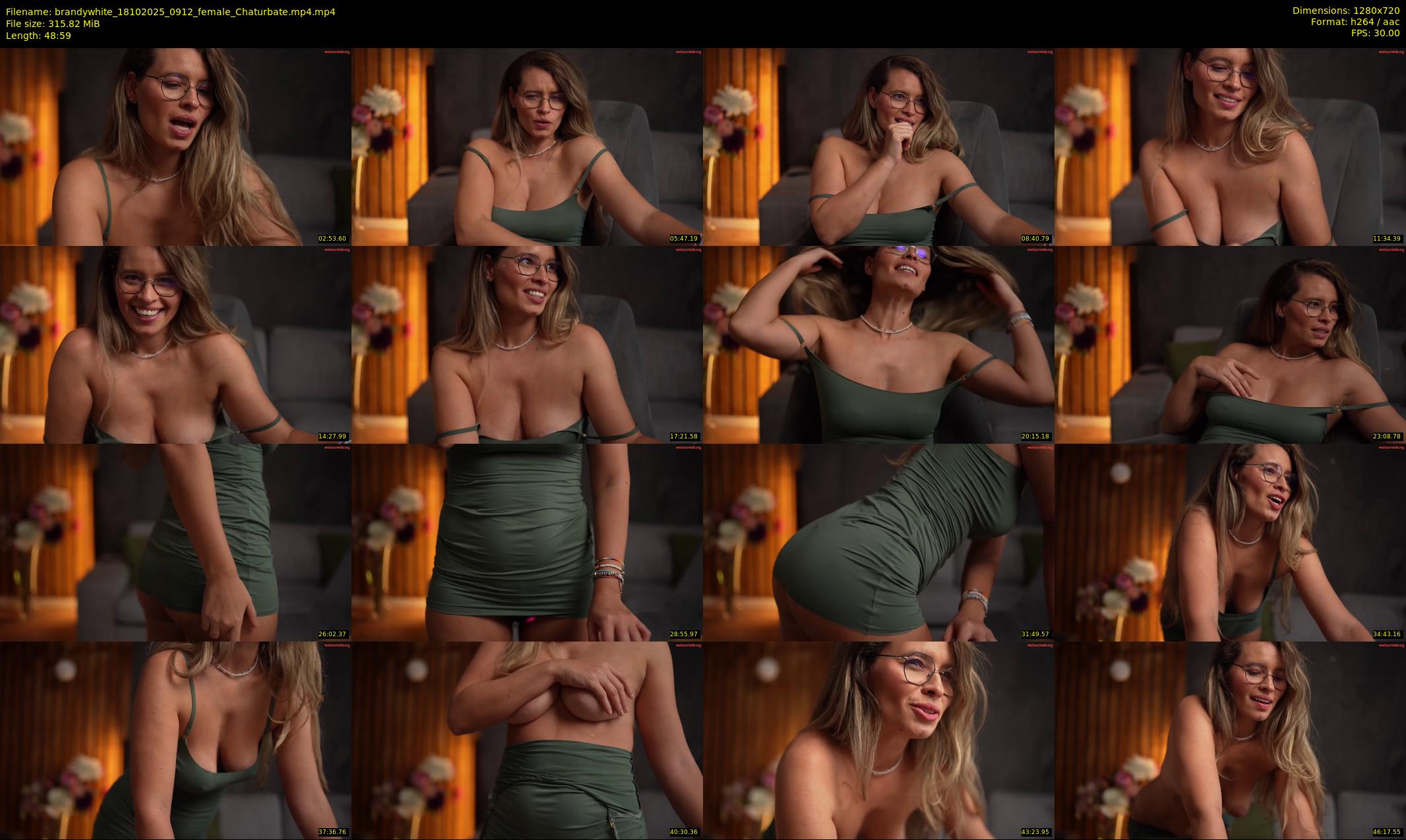 brandywhite — 49 minute Chaturbate female cam show recording, 720p, Oct 18, 2025