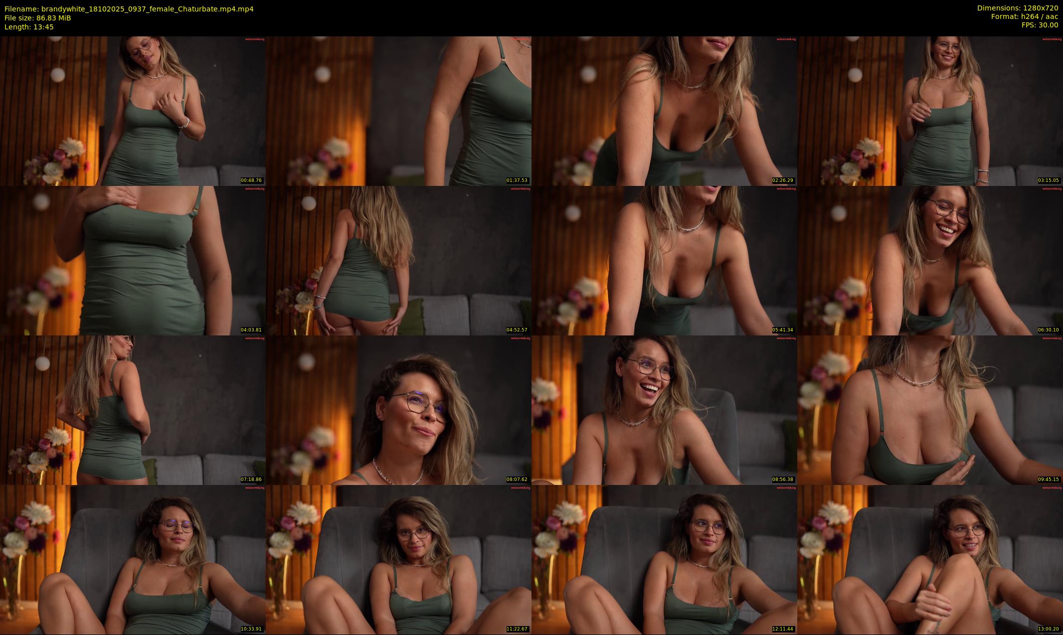 brandywhite — 14 minute Chaturbate female cam show recording, 720p, Oct 18, 2025