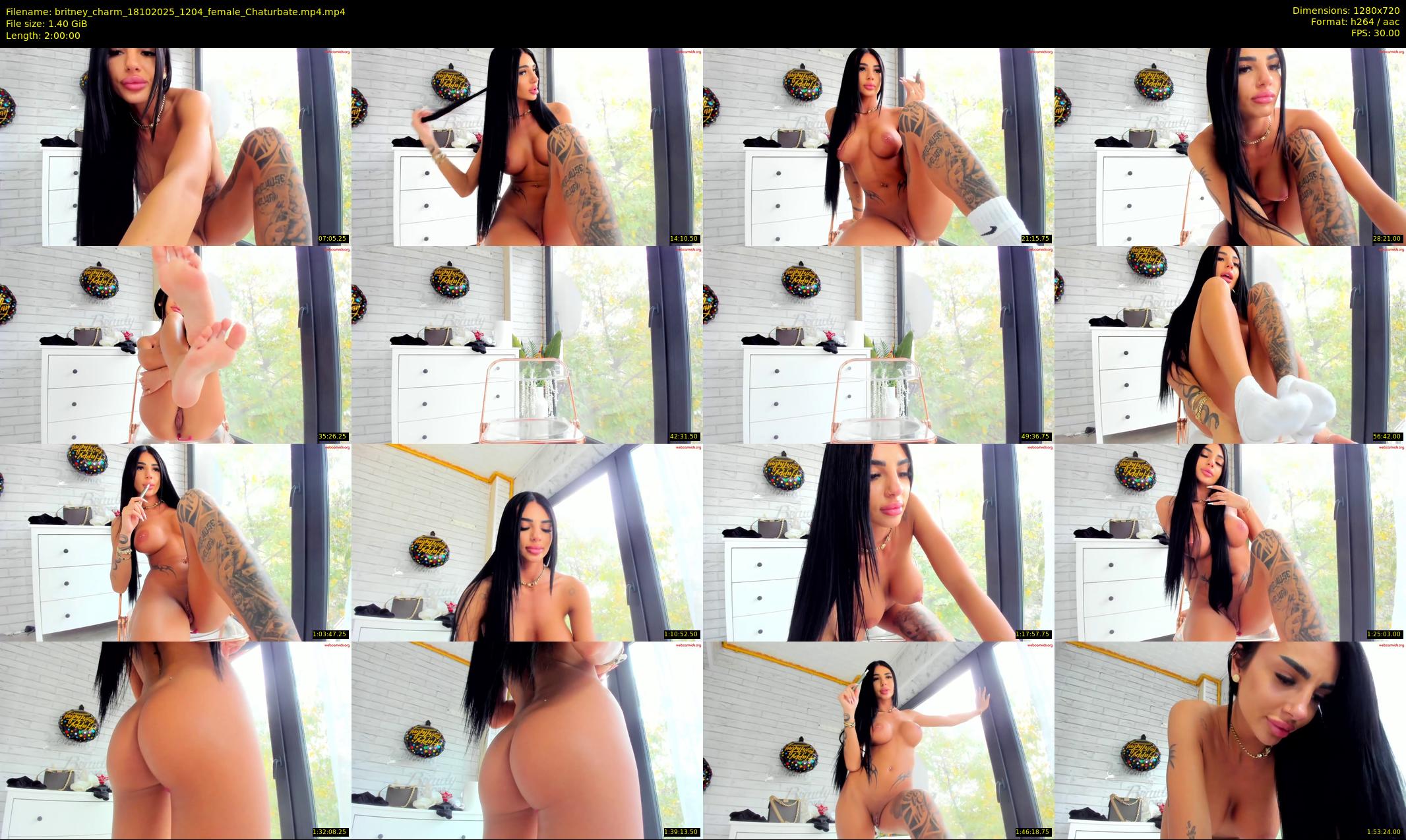 britney_charm — 120 minute Chaturbate female cam show recording, 720p, Oct 18, 2025