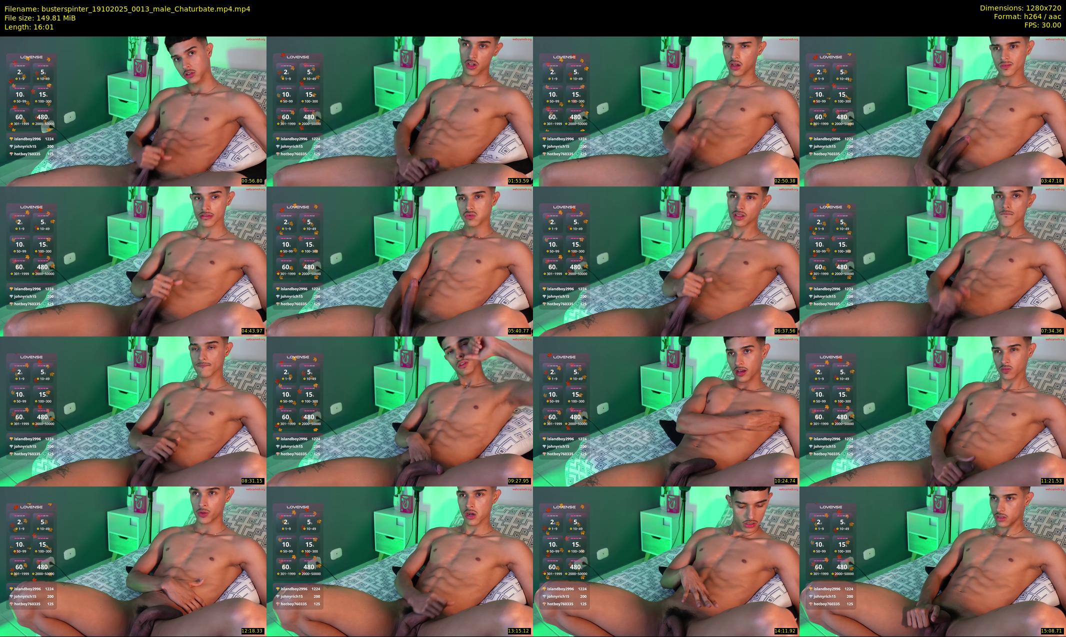 busterspinter — 17 minute Chaturbate male cam show recording, 720p, Oct 19, 2025