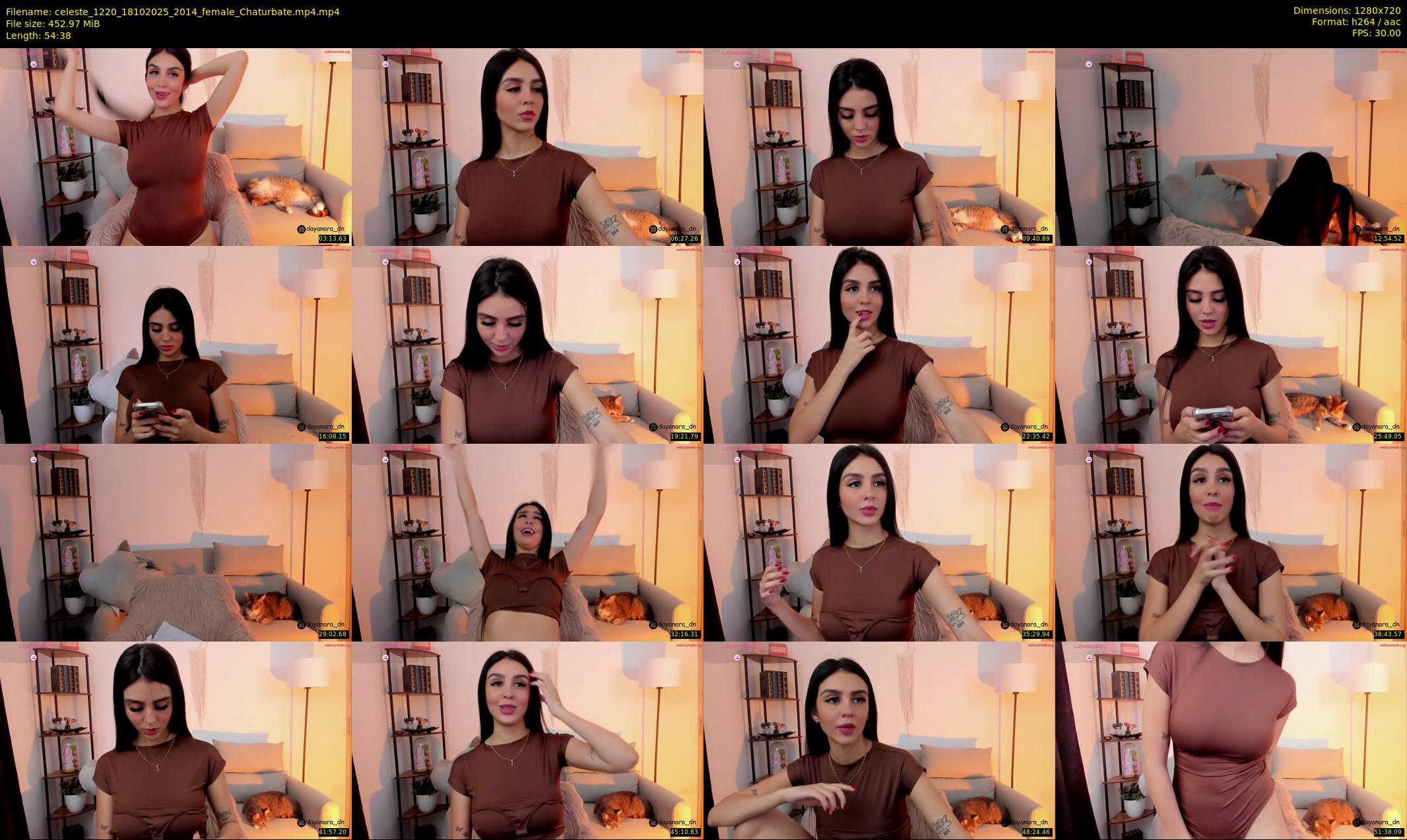 celeste_1220 — 55 minute Chaturbate female cam show recording, 720p, Oct 18, 2025