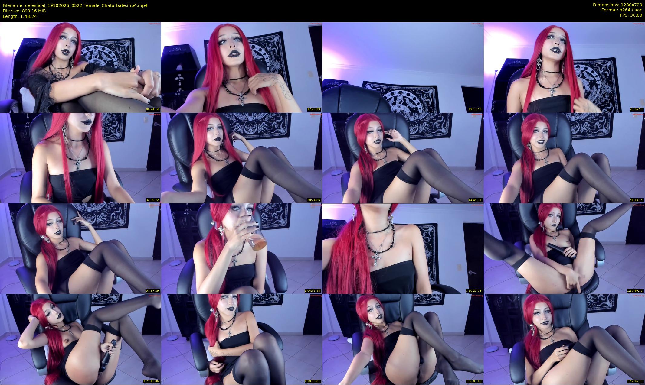 celestical — 109 minute Chaturbate female cam show recording, 720p, Oct 19, 2025