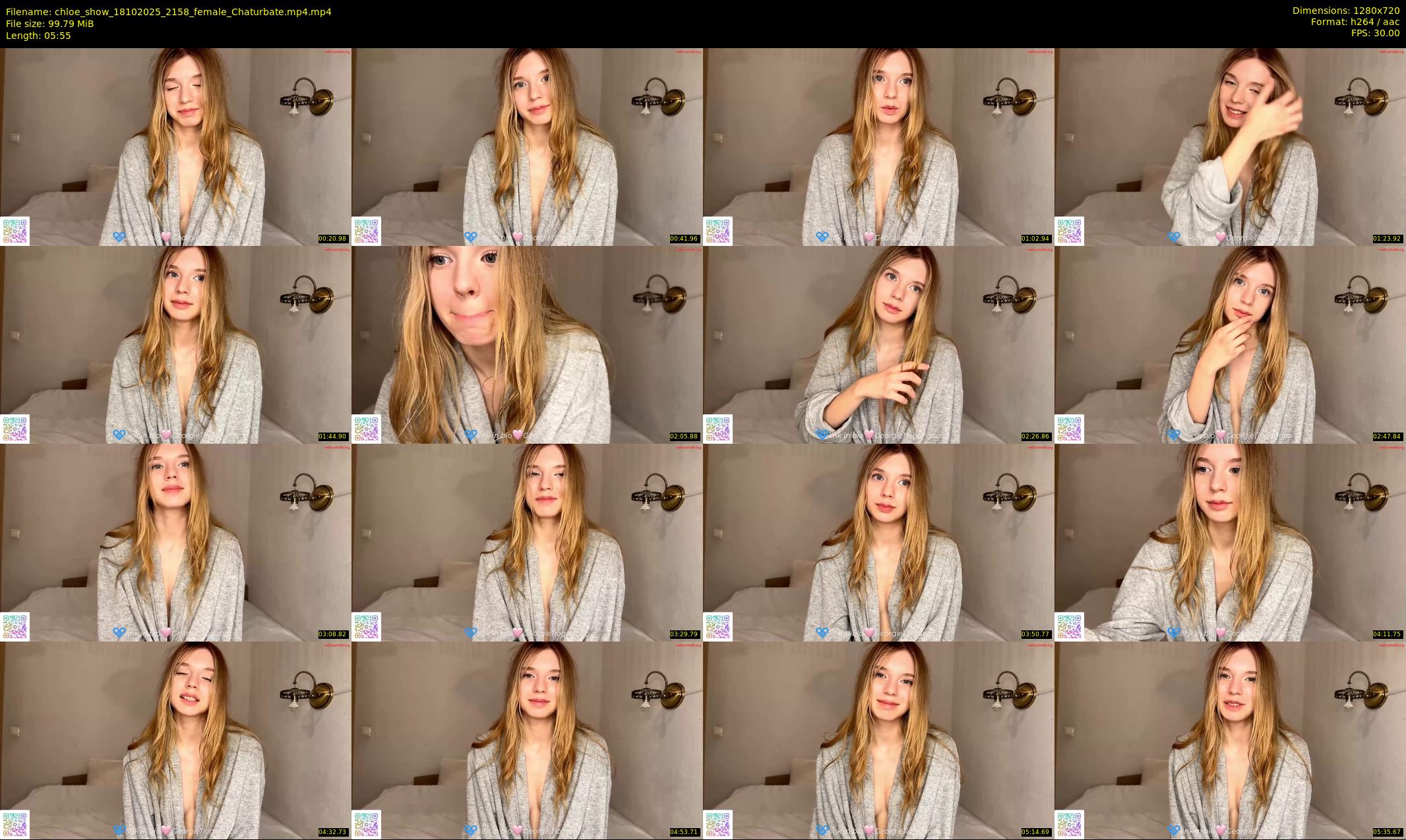 chloe_show — 6 minute Chaturbate female cam show recording, 720p, Oct 18, 2025
