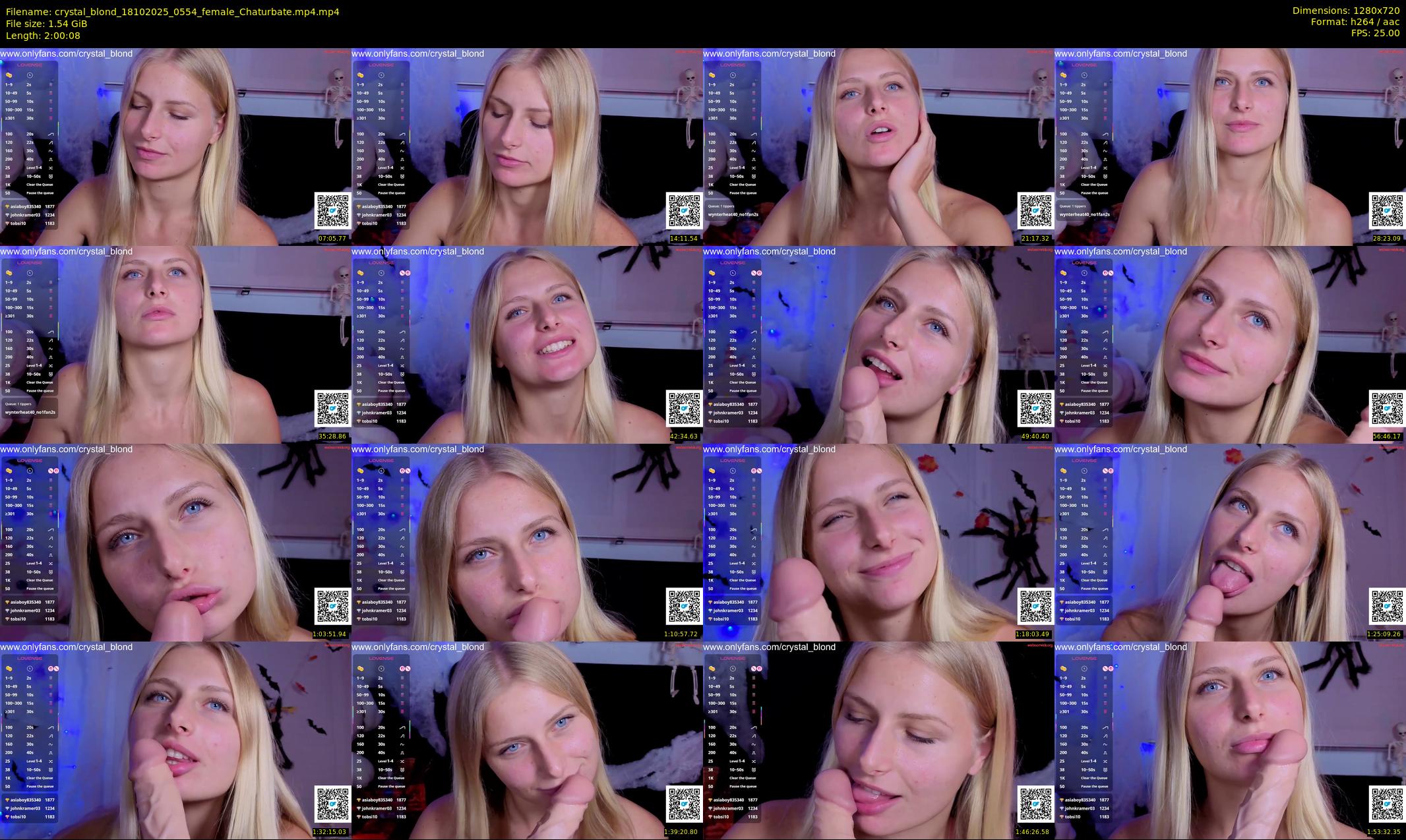 crystal_blond — 121 minute Chaturbate female cam show recording, 720p, Oct 18, 2025