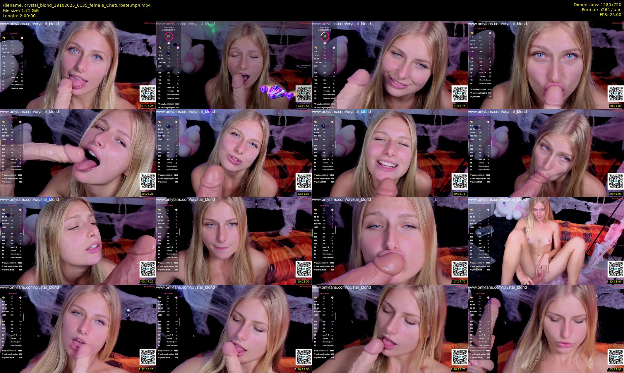 crystal_blond — 120 minute Chaturbate female cam show recording, 720p, Oct 19, 2025