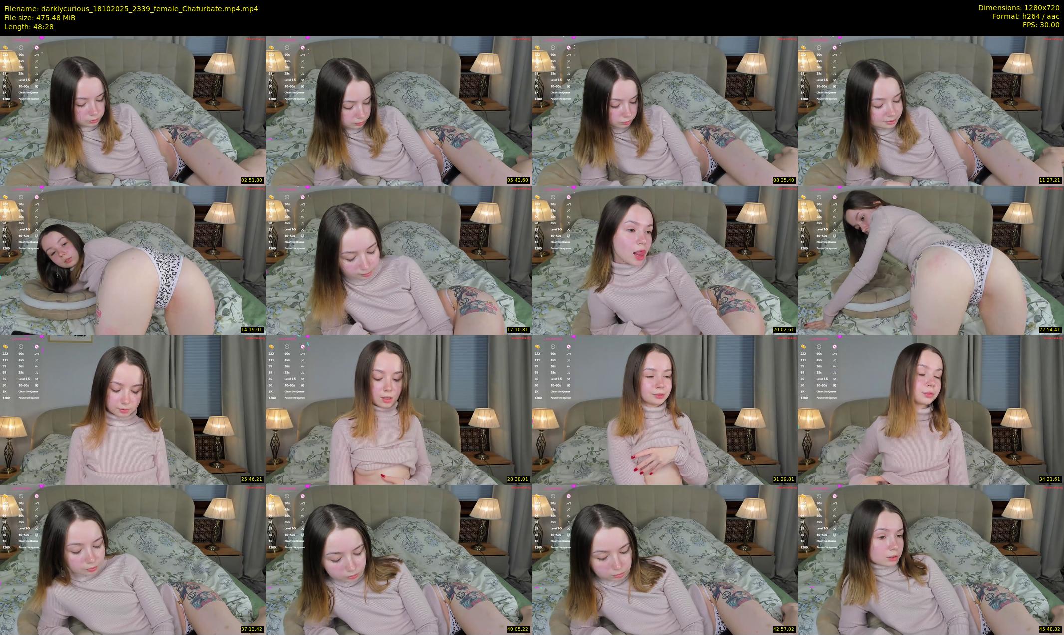 darklycurious — 49 minute Chaturbate female cam show recording, 720p, Oct 18, 2025