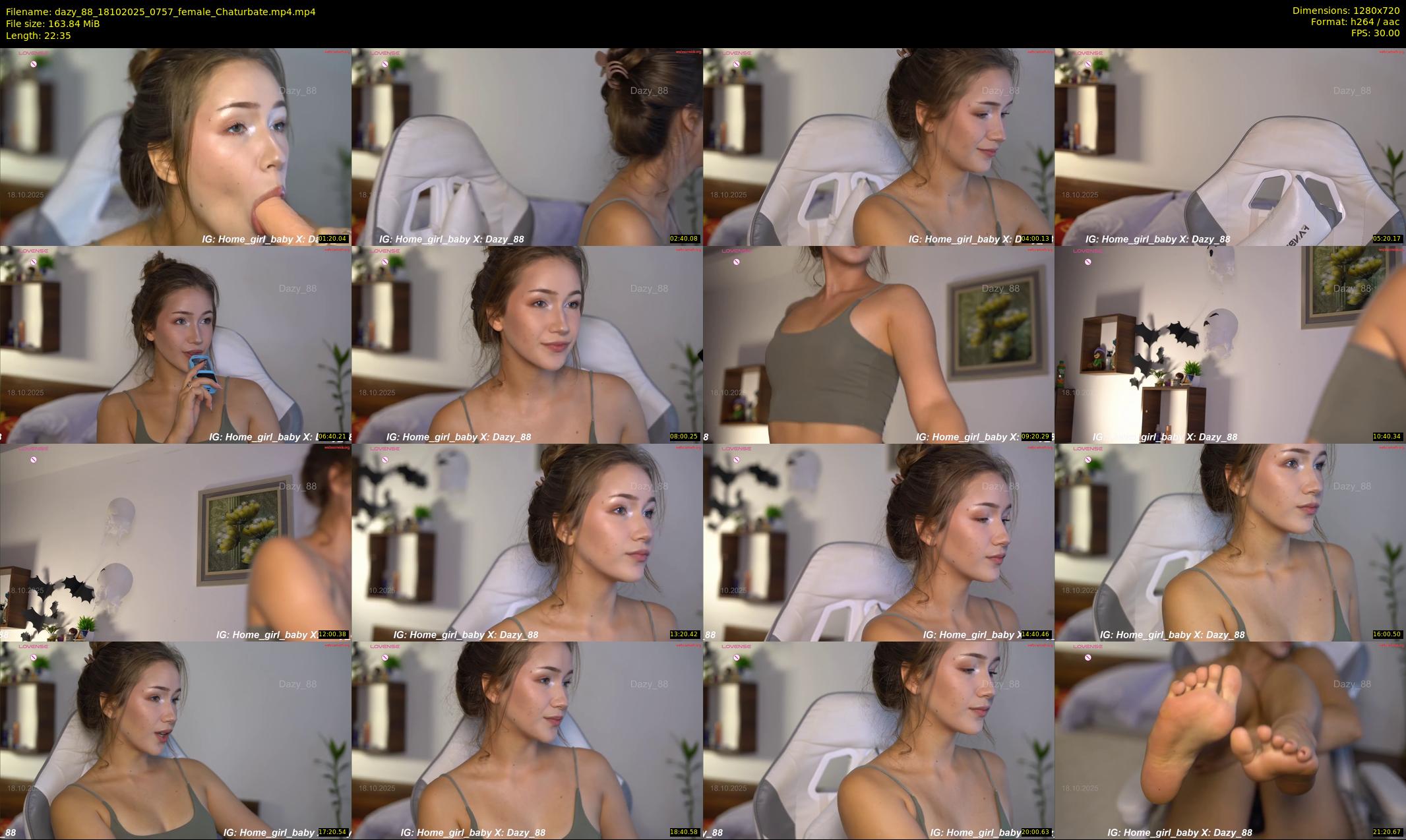 dazy_88 — 23 minute Chaturbate female cam show recording, 720p, Oct 18, 2025