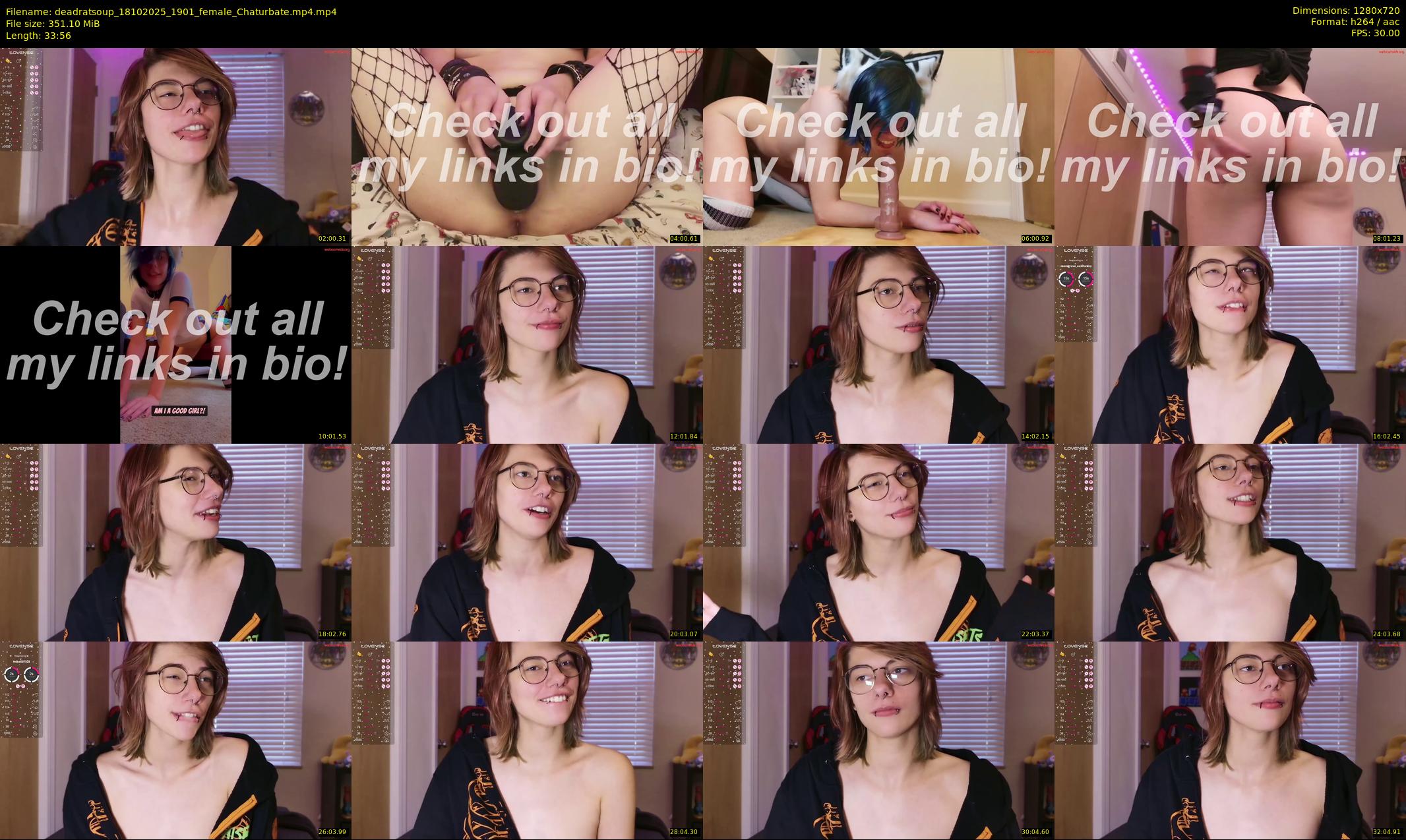 deadratsoup — 34 minute Chaturbate female cam show recording, 720p, Oct 18, 2025