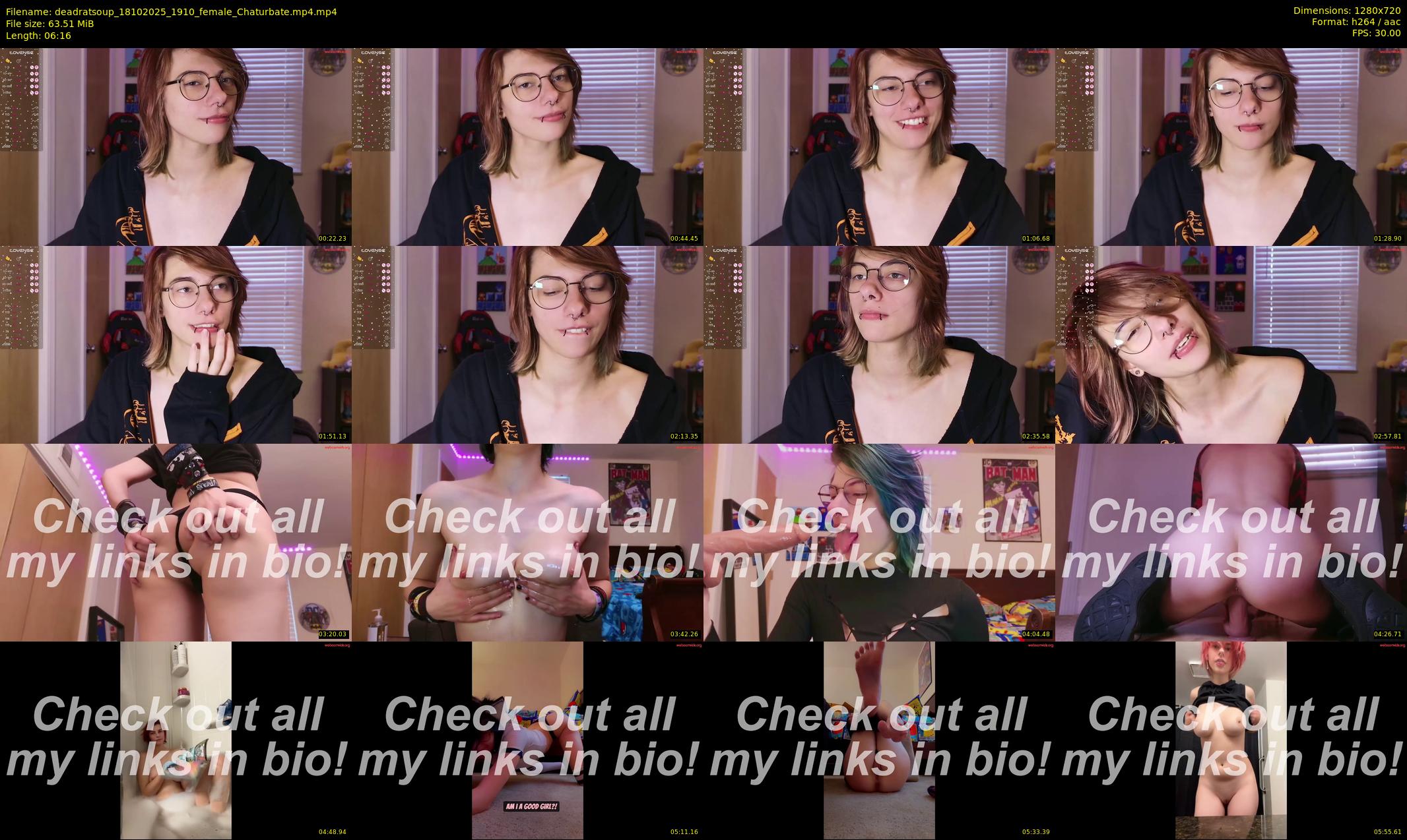 deadratsoup — 7 minute Chaturbate female cam show recording, 720p, Oct 18, 2025