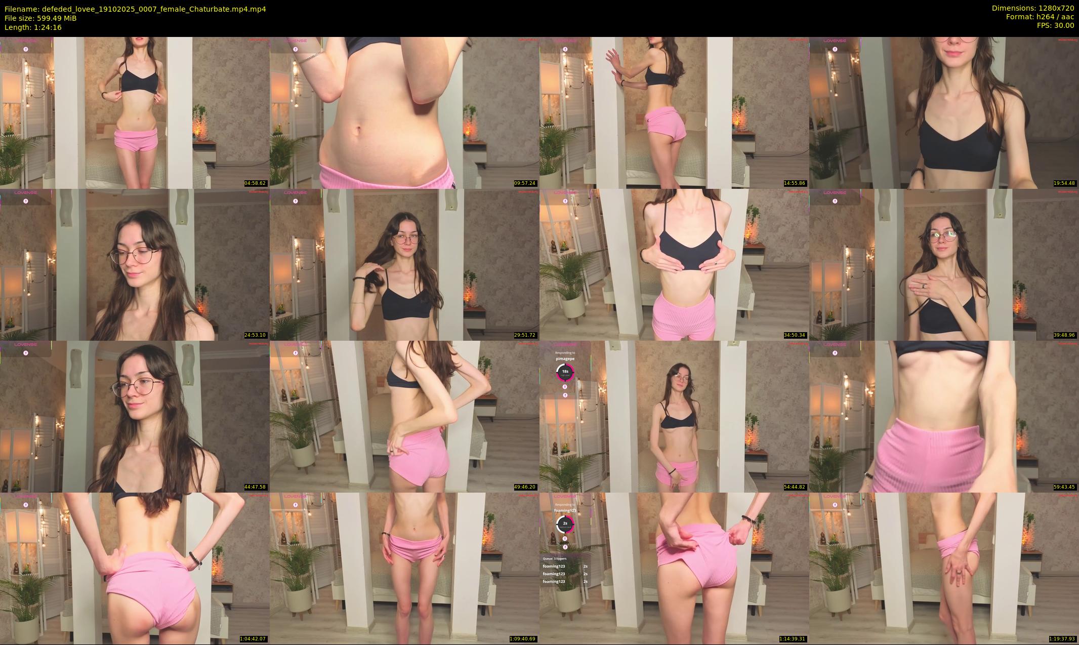 defeded_lovee — 85 minute Chaturbate female cam show recording, 720p, Oct 19, 2025