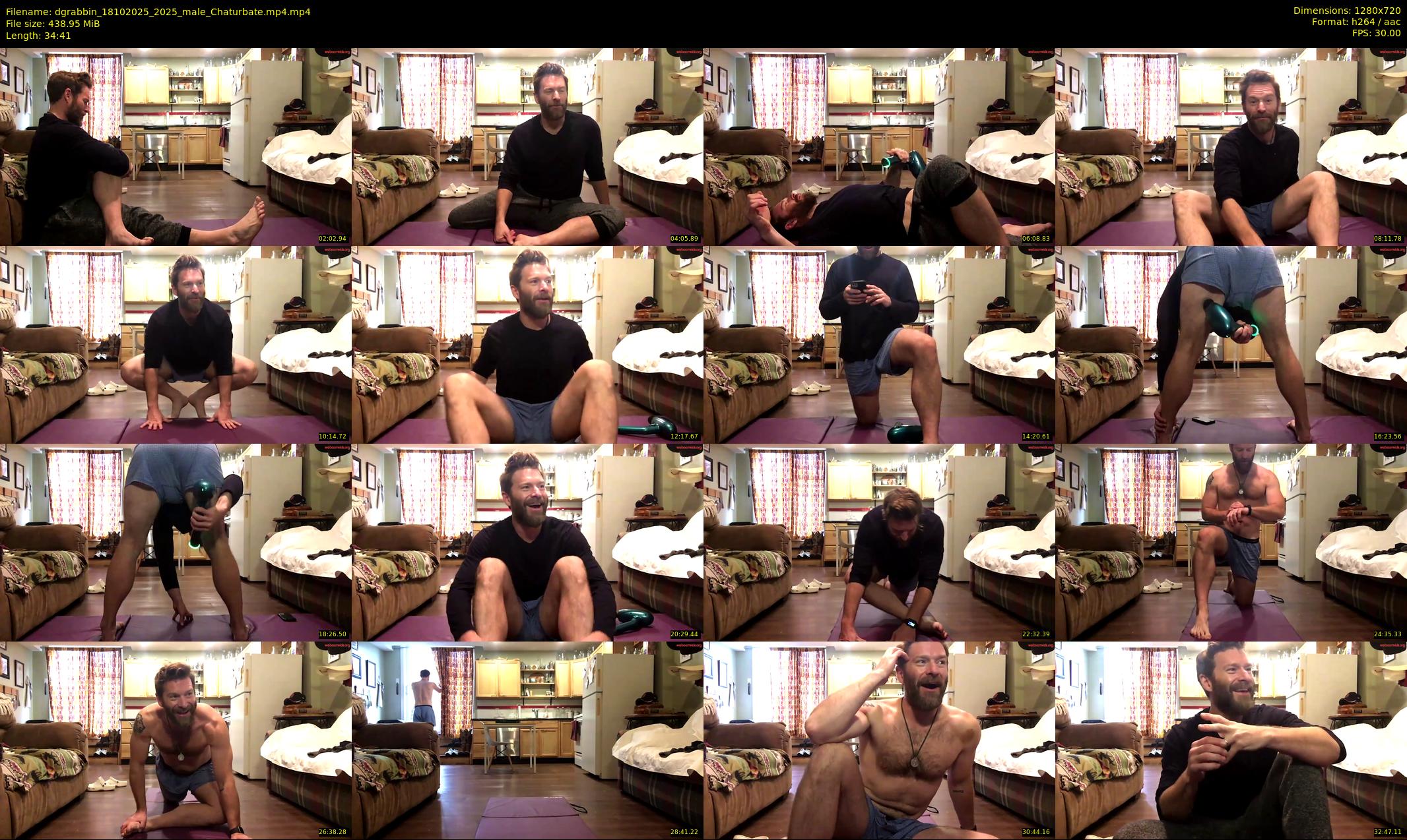 dgrabbin — 35 minute Chaturbate male cam show recording, 720p, Oct 18, 2025