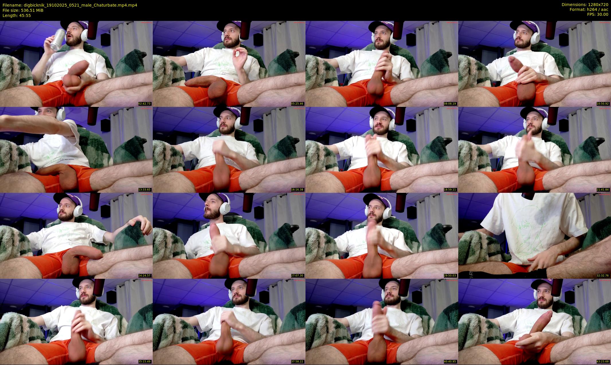 digbicknik — 46 minute Chaturbate male cam show recording, 720p, Oct 19, 2025