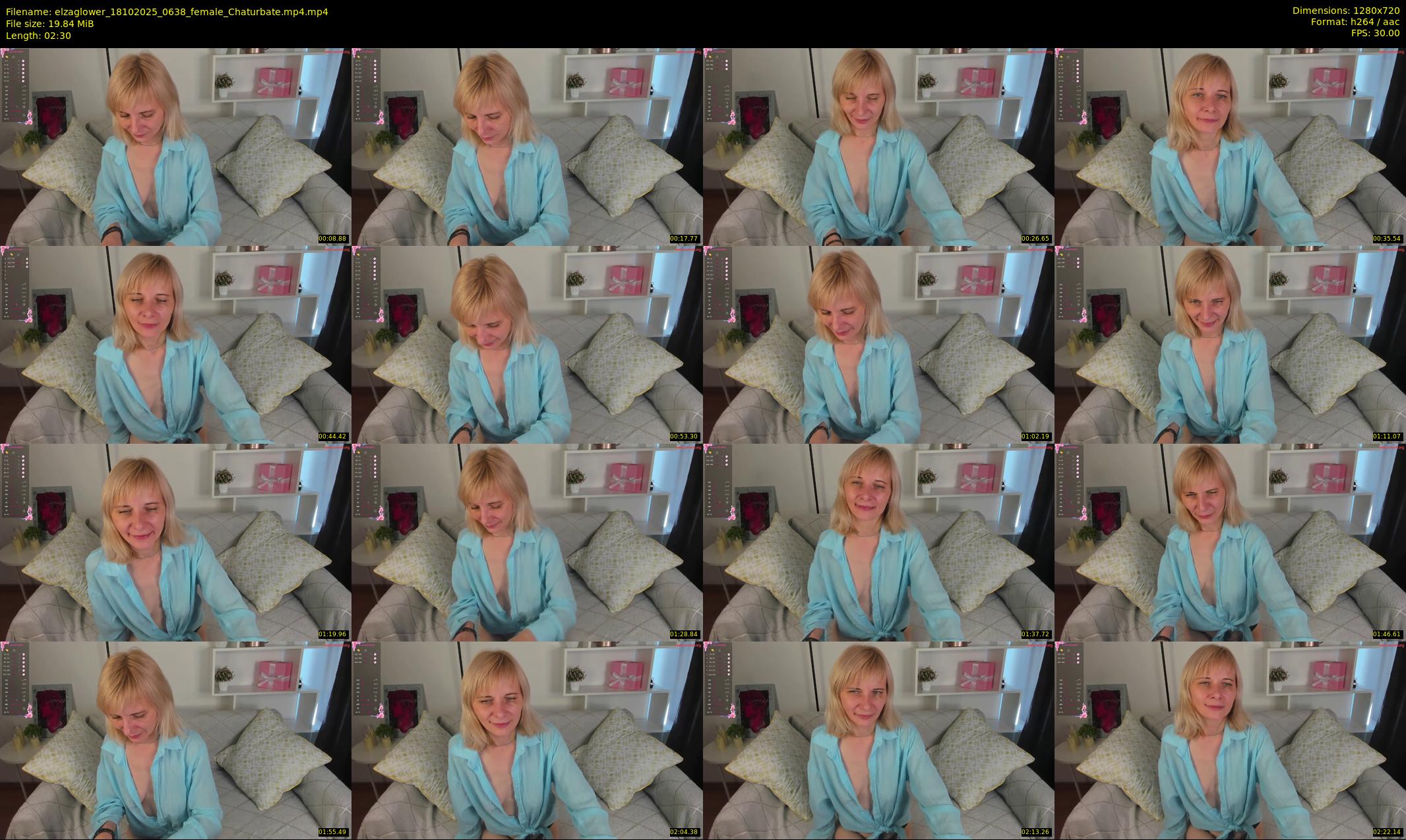 elzaglower — 3 minute Chaturbate female cam show recording, 720p, Oct 18, 2025