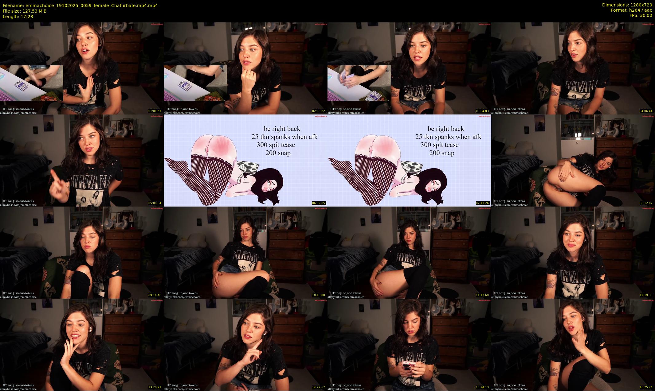 emmachoice — 18 minute Chaturbate female cam show recording, 720p, Oct 19, 2025