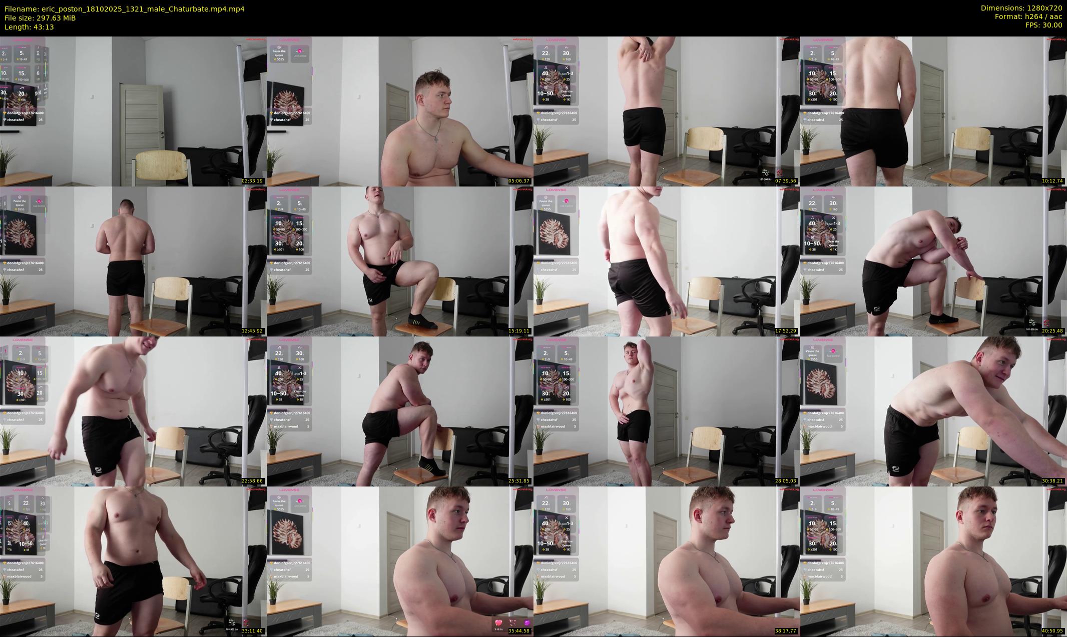 eric_poston — 44 minute Chaturbate male cam show recording, 720p, Oct 18, 2025
