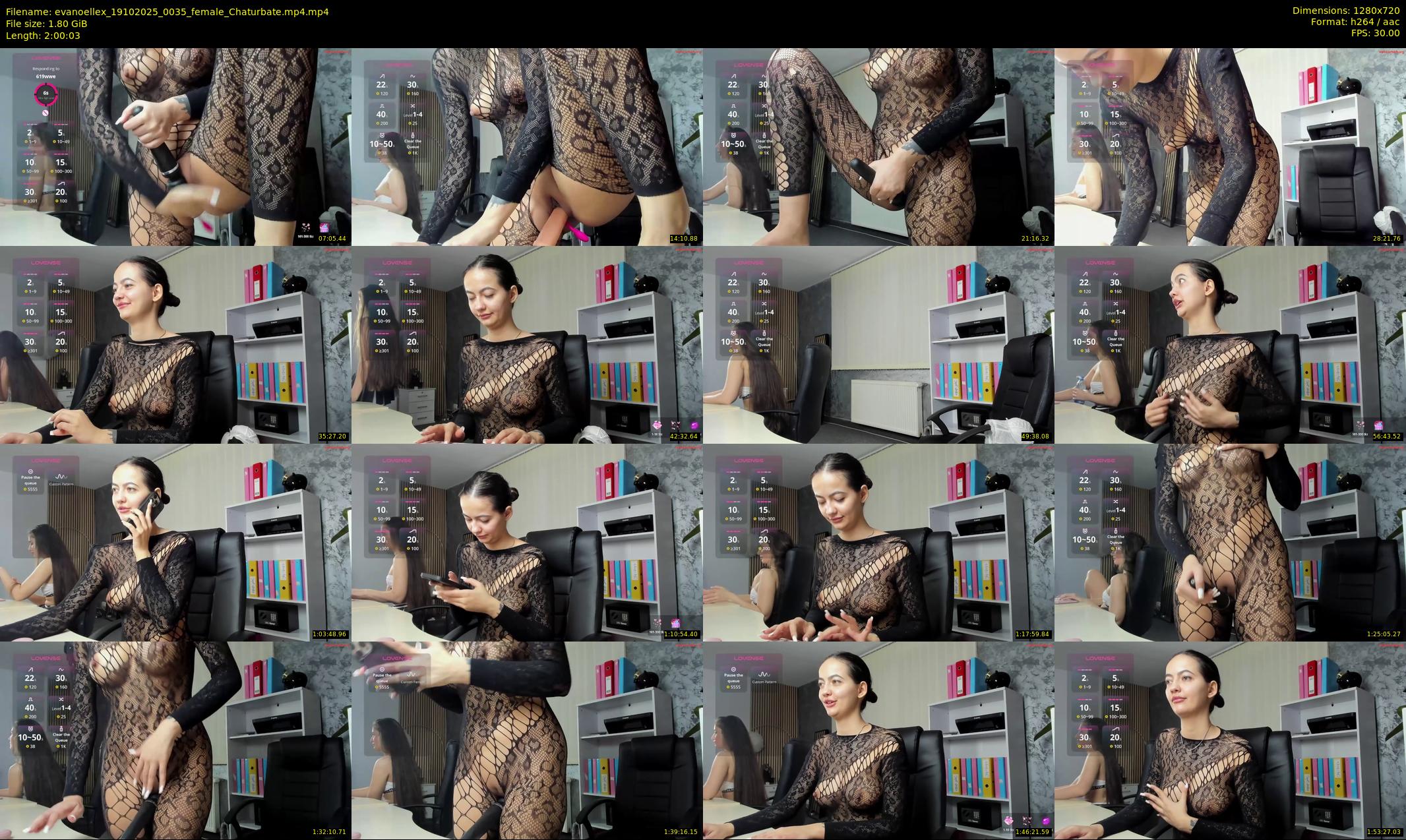 evanoellex — 121 minute Chaturbate female cam show recording, 720p, Oct 19, 2025