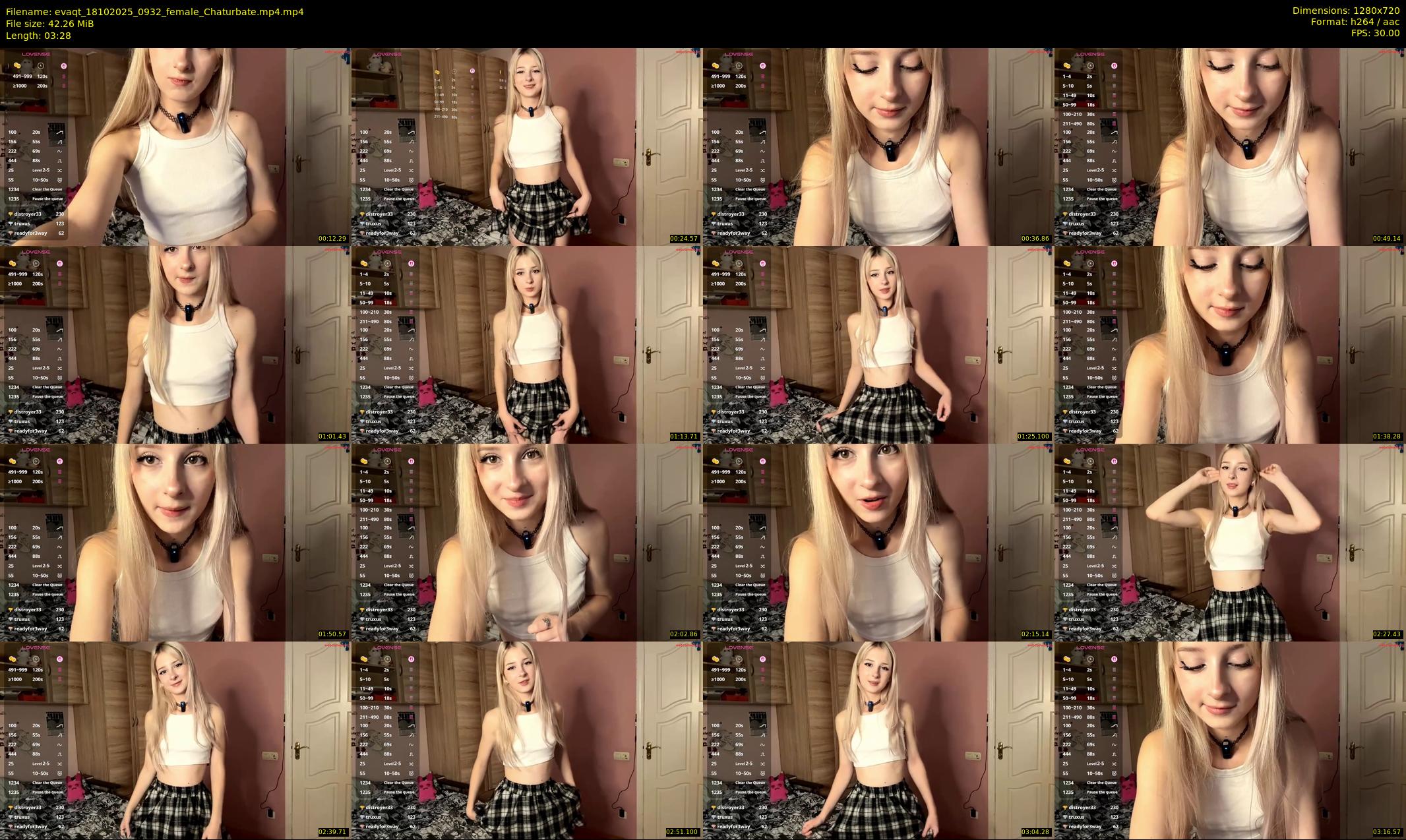 evaqt — 4 minute Chaturbate female cam show recording, 720p, Oct 18, 2025