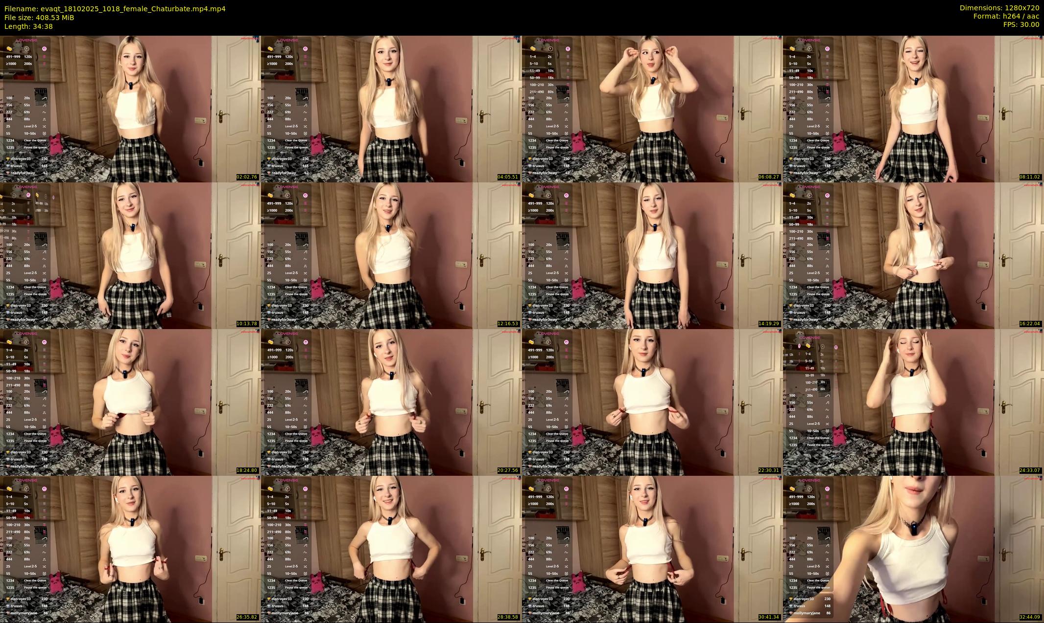evaqt — 35 minute Chaturbate female cam show recording, 720p, Oct 18, 2025