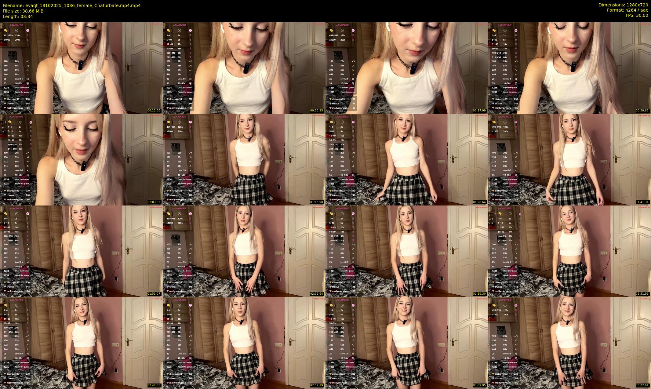 evaqt — 4 minute Chaturbate female cam show recording, 720p, Oct 18, 2025