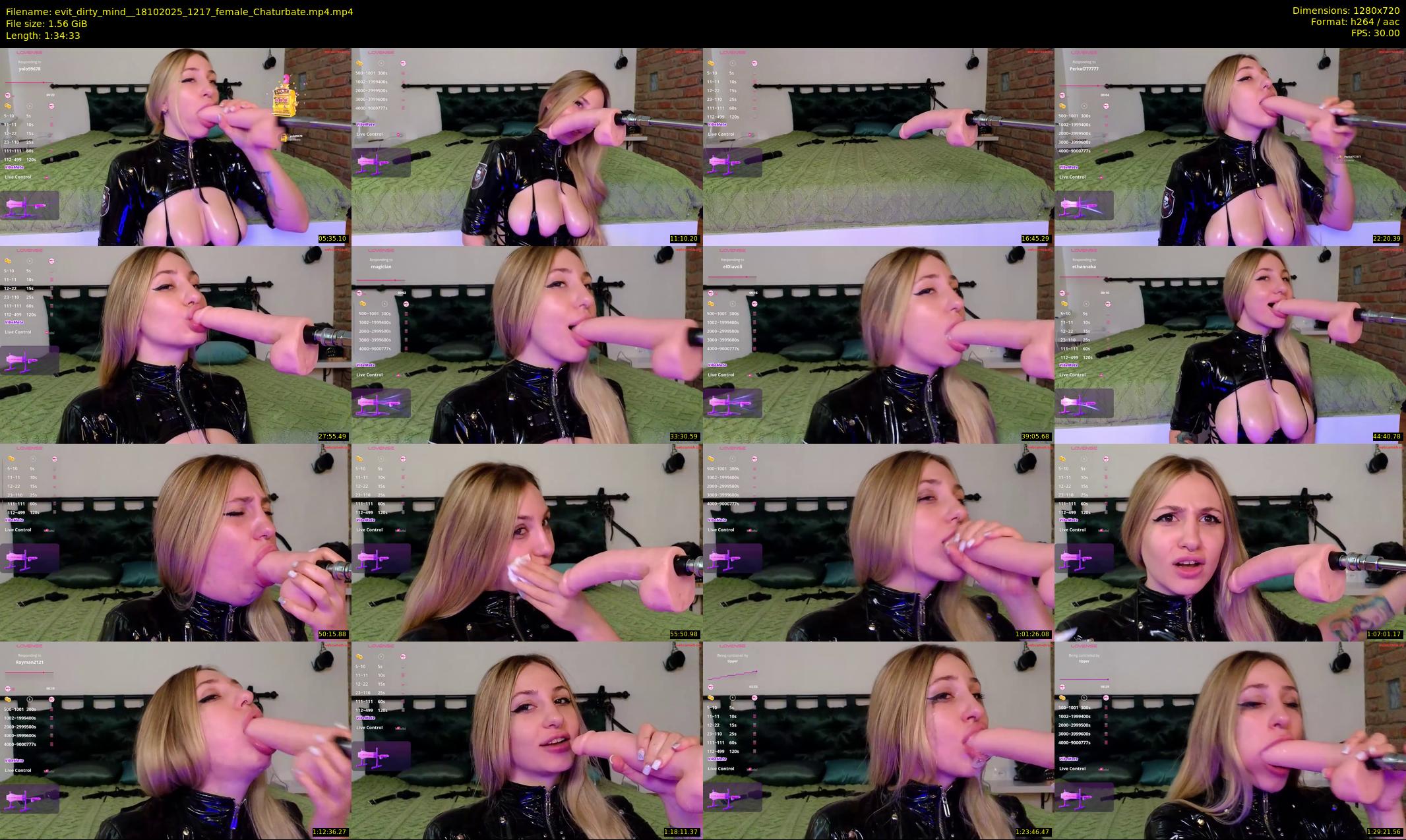 evit_dirty_mind_ — 95 minute Chaturbate couple cam show recording, 720p, Oct 18, 2025