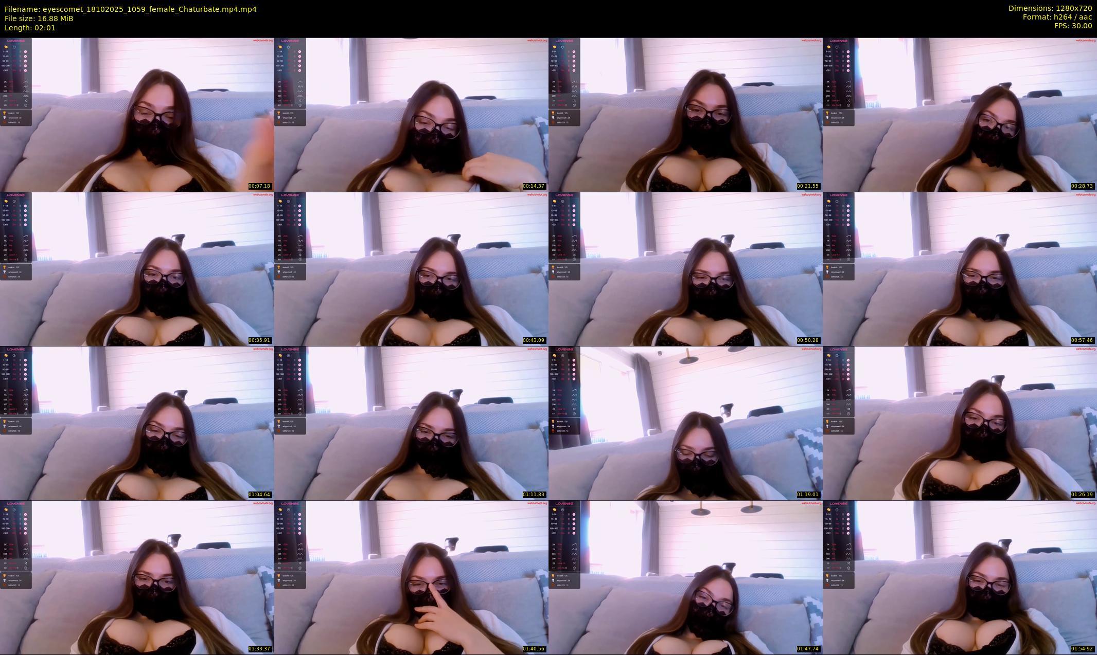 eyescomet — 3 minute Chaturbate female cam show recording, 720p, Oct 18, 2025
