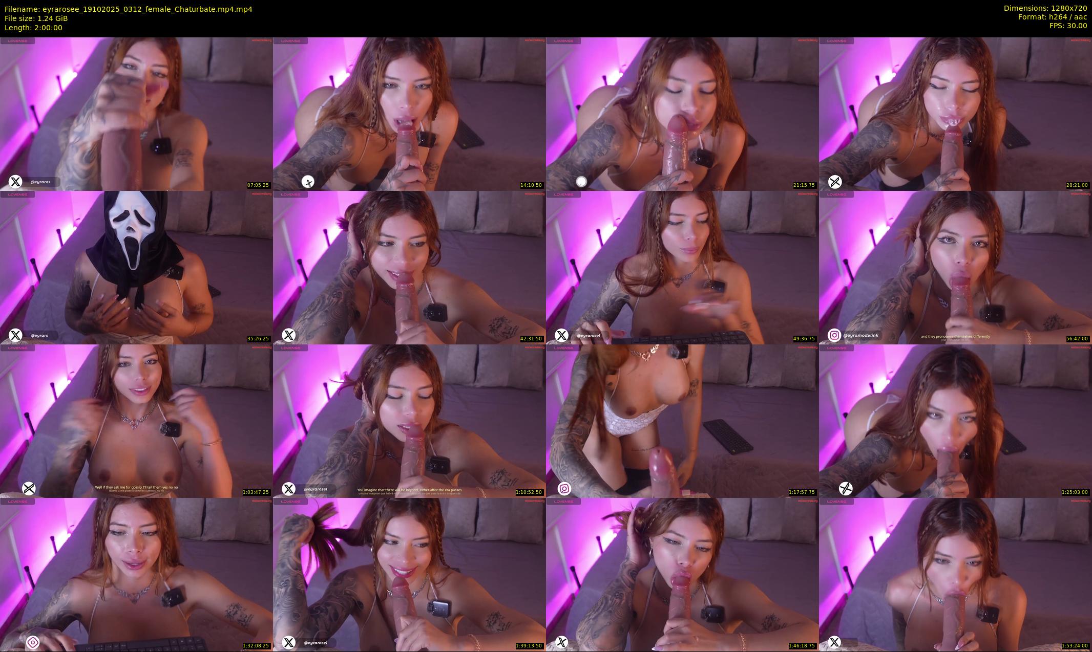eyrarosee — 120 minute Chaturbate female cam show recording, 720p, Oct 19, 2025